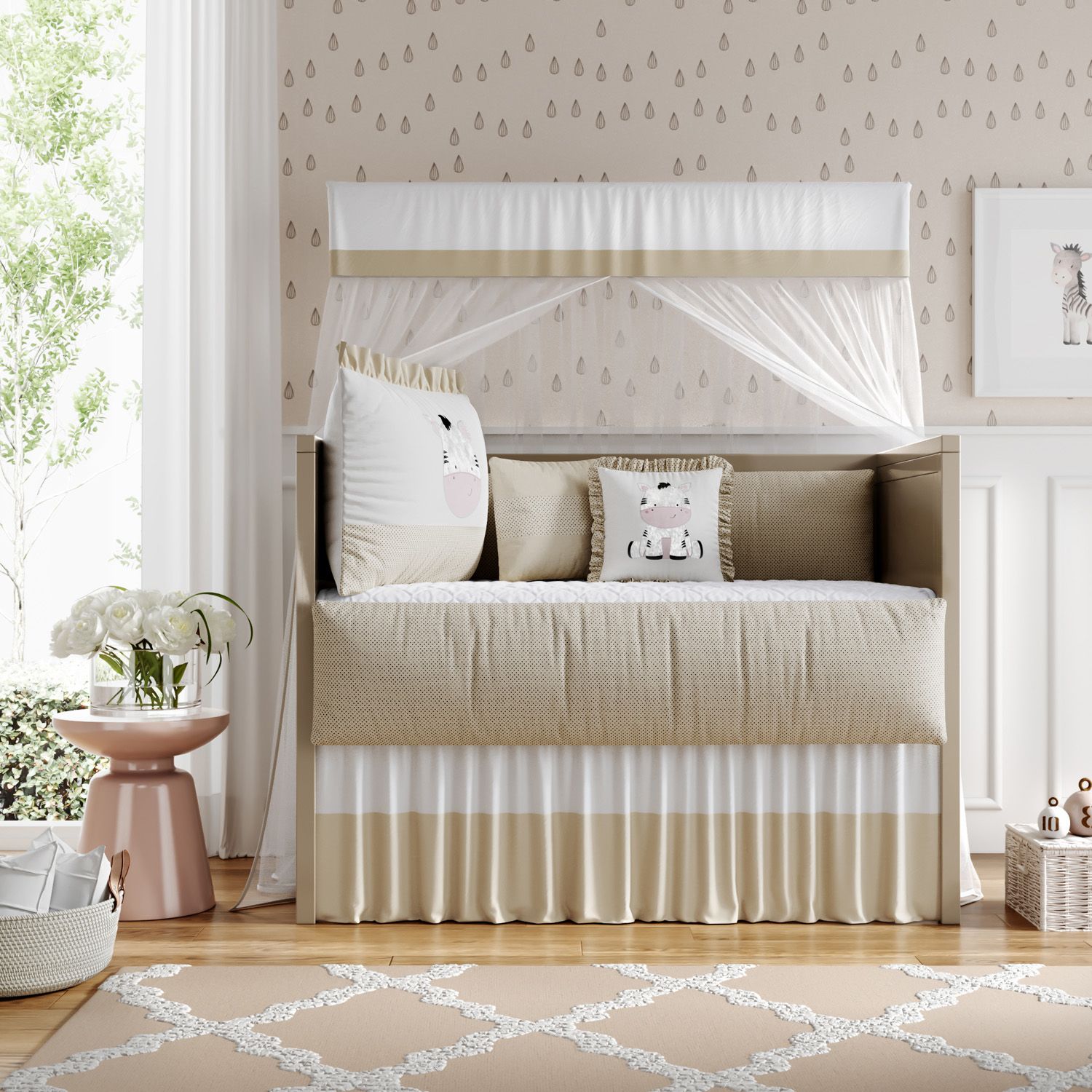 Kit Berço Safári Zebrinha