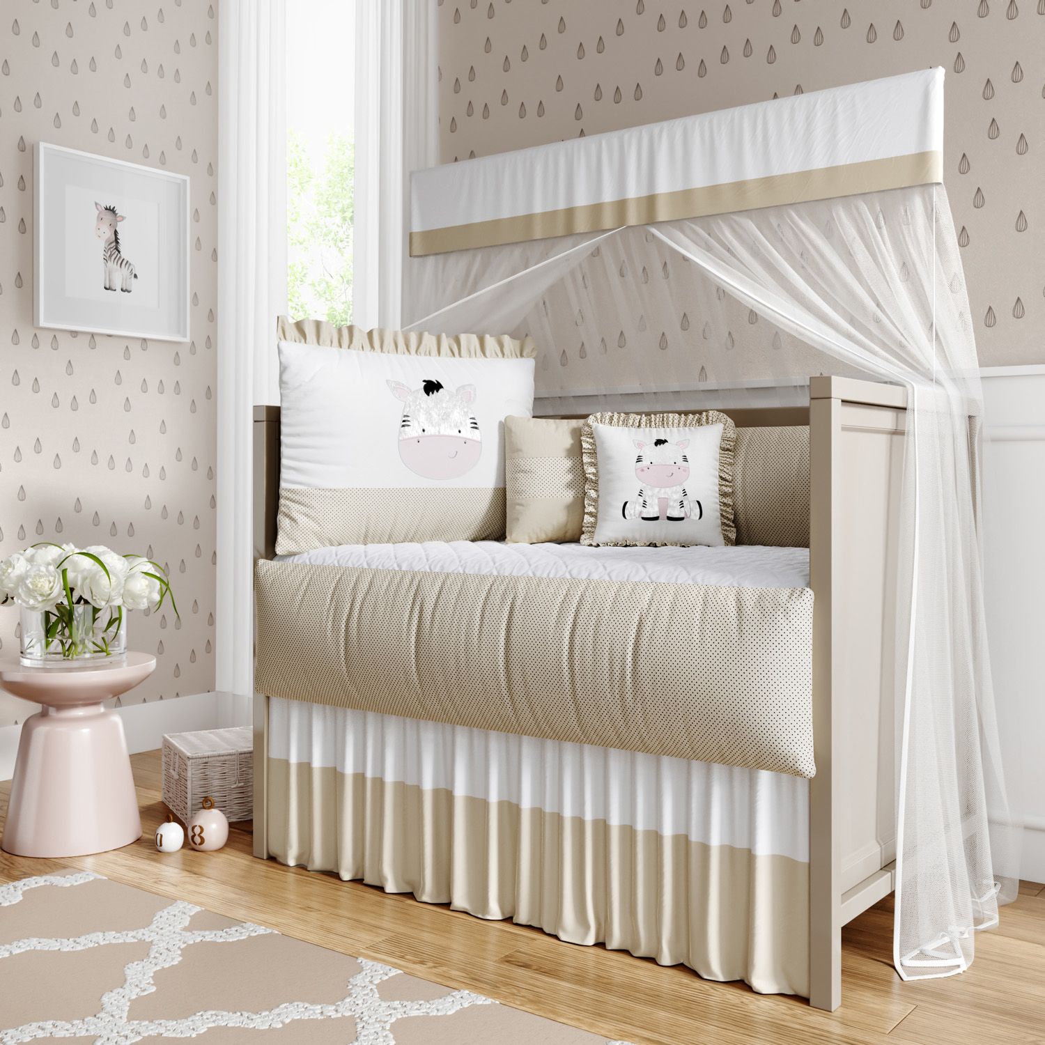 Kit Berço Safári Zebrinha