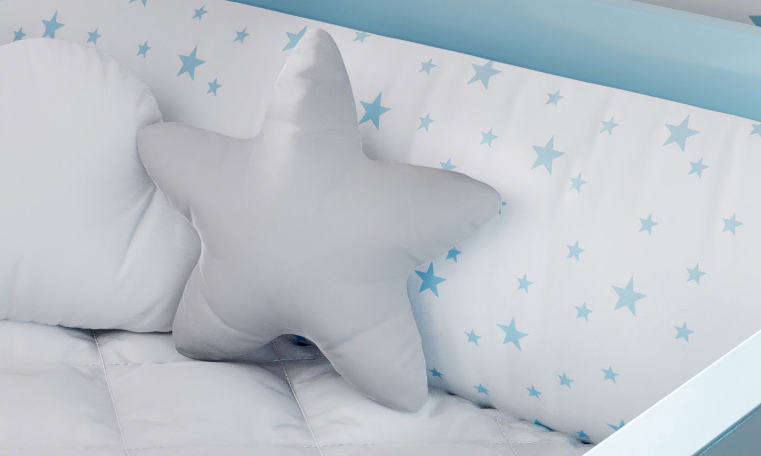 Almofada Estrelinha Cinza 30cm