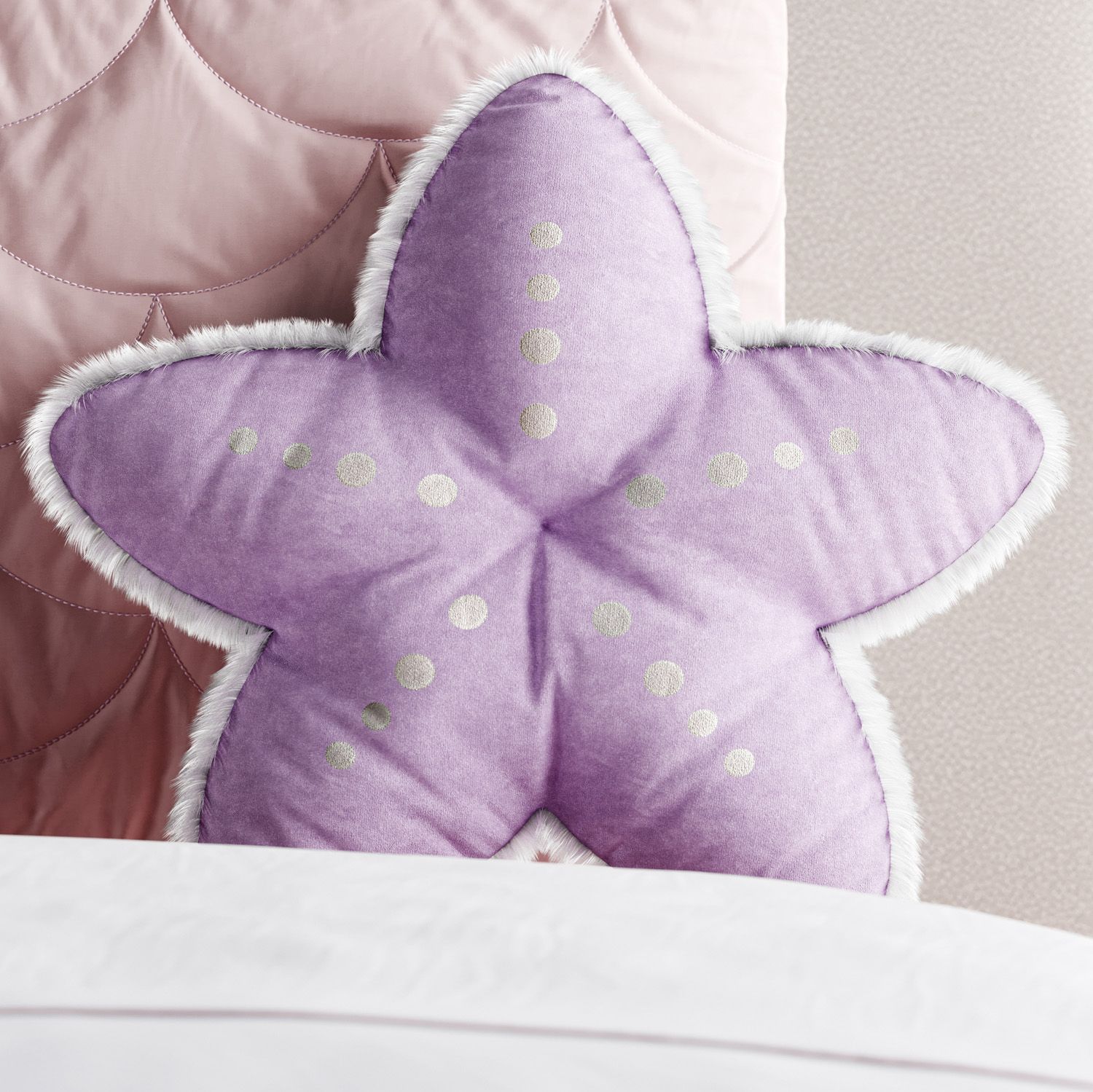 Almofada Estrela do Mar Lilás 30cm