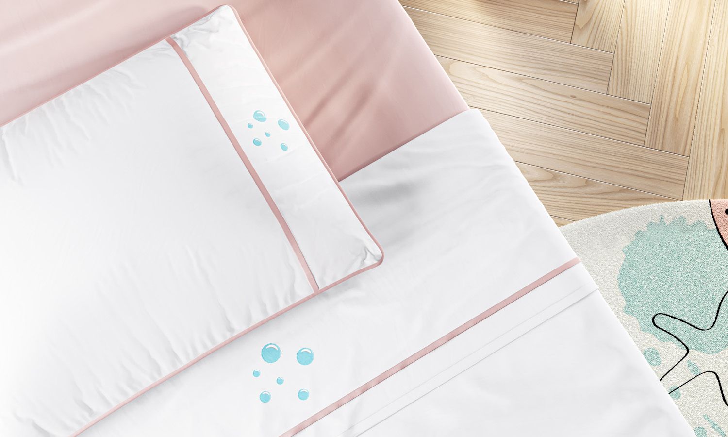 Kit Cama Infantil Solteiro Menina Sereia