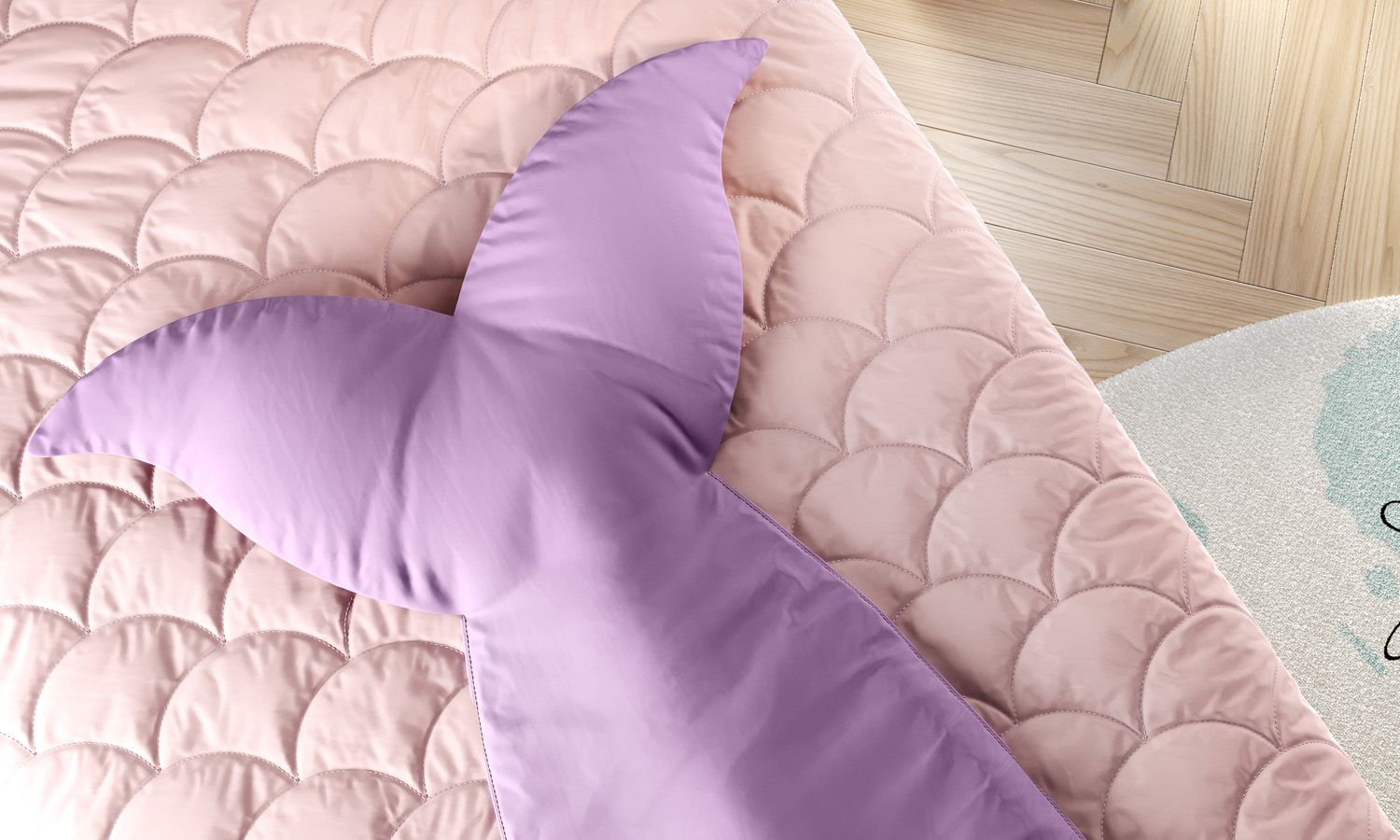 Kit Cama Infantil Solteiro Menina Sereia