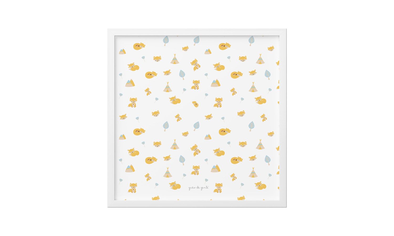 Quadro Raposinhas 18cm