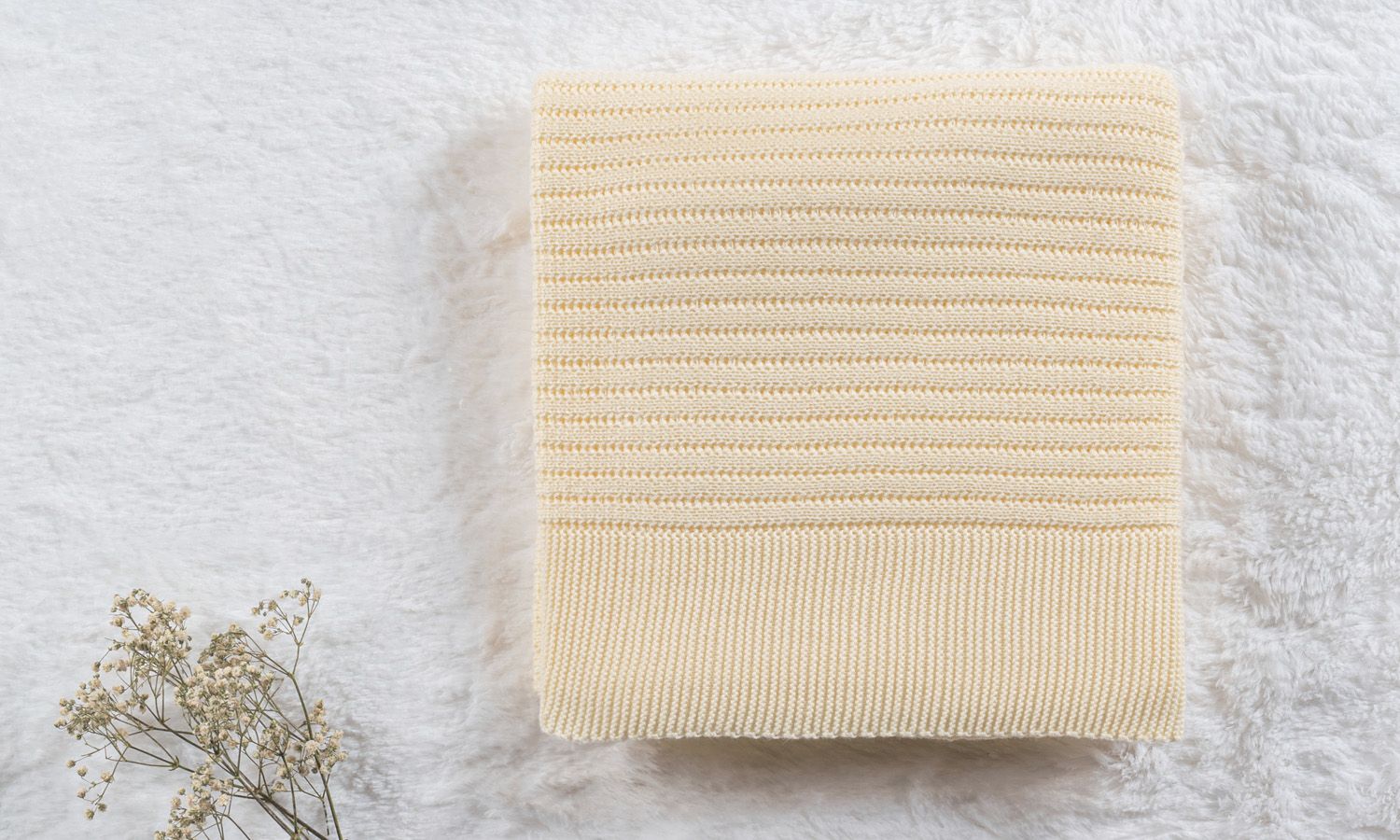 Saída Maternidade Tricot Macacão Listrado Amarelo Baunilha 02 Peças