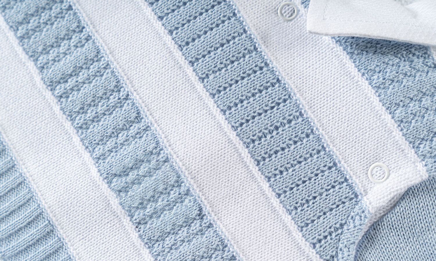 Saída Maternidade Tricot Macacão Listrado Amarelo Baunilha 02 Peças