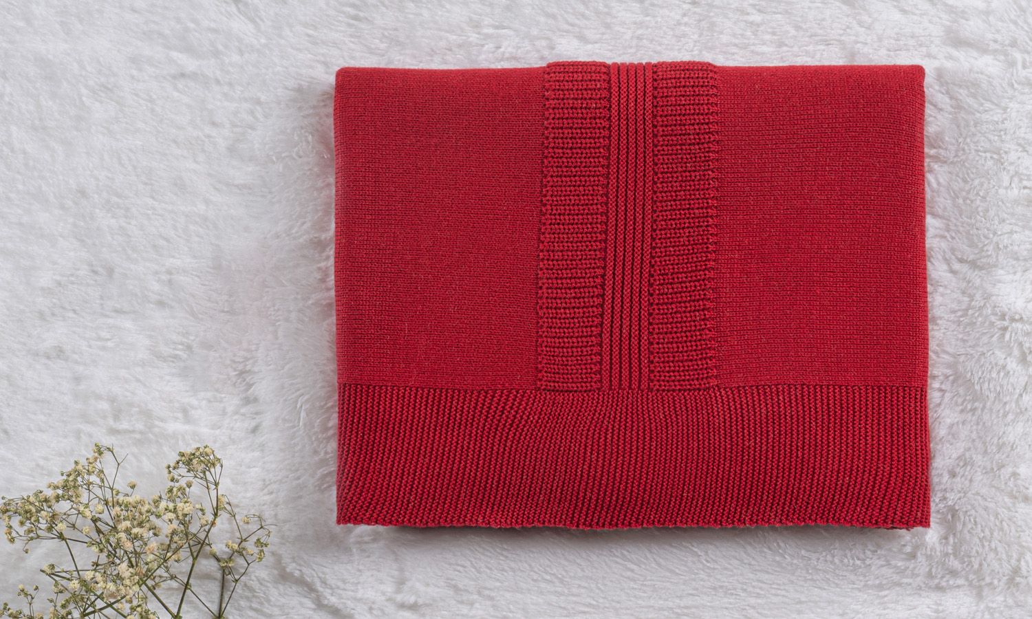 Saída Maternidade Tricot Macacão Rococó Vermelho 02 Peças