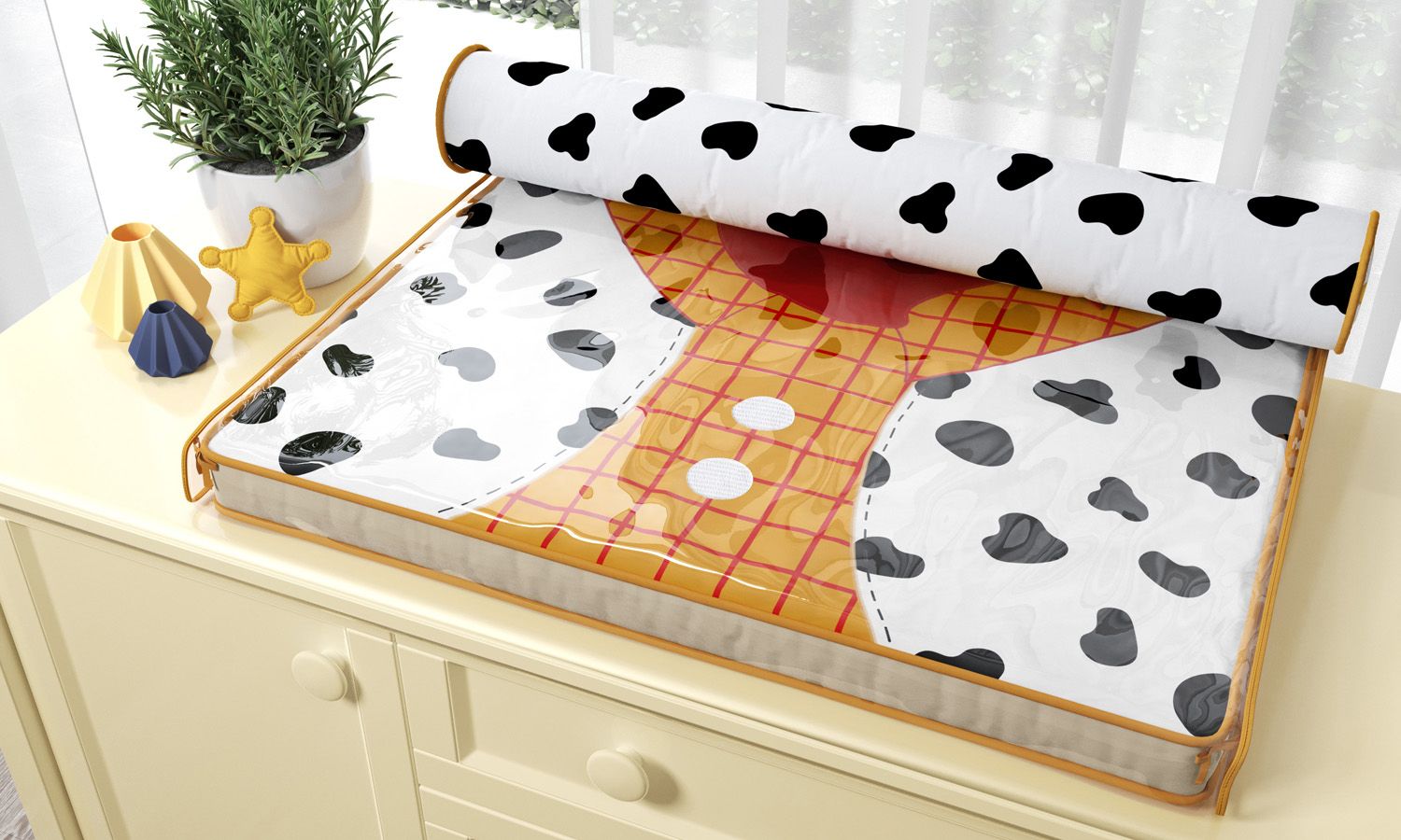 Trocador de Fraldas com Rolinho Toy Story Woody