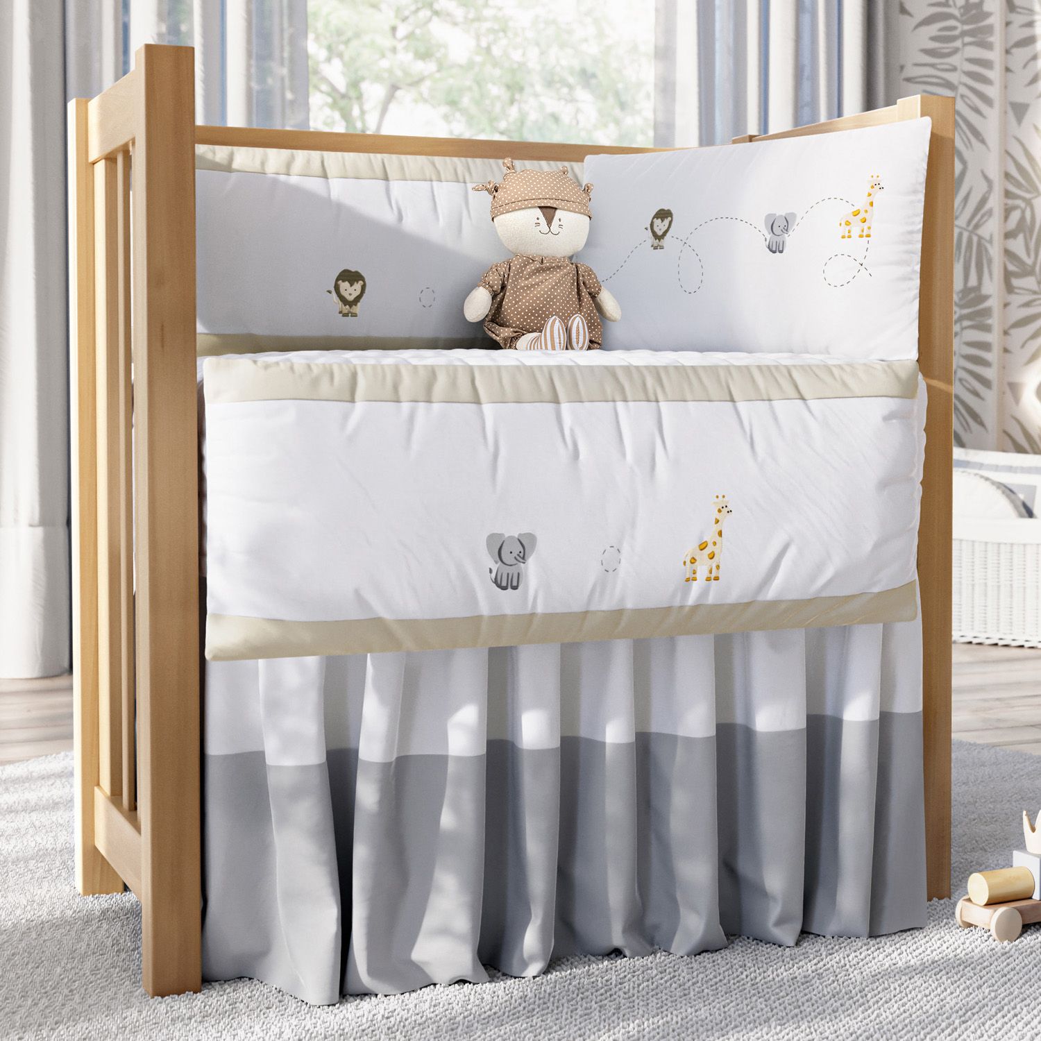 Kit Mini Berço Safári Baby