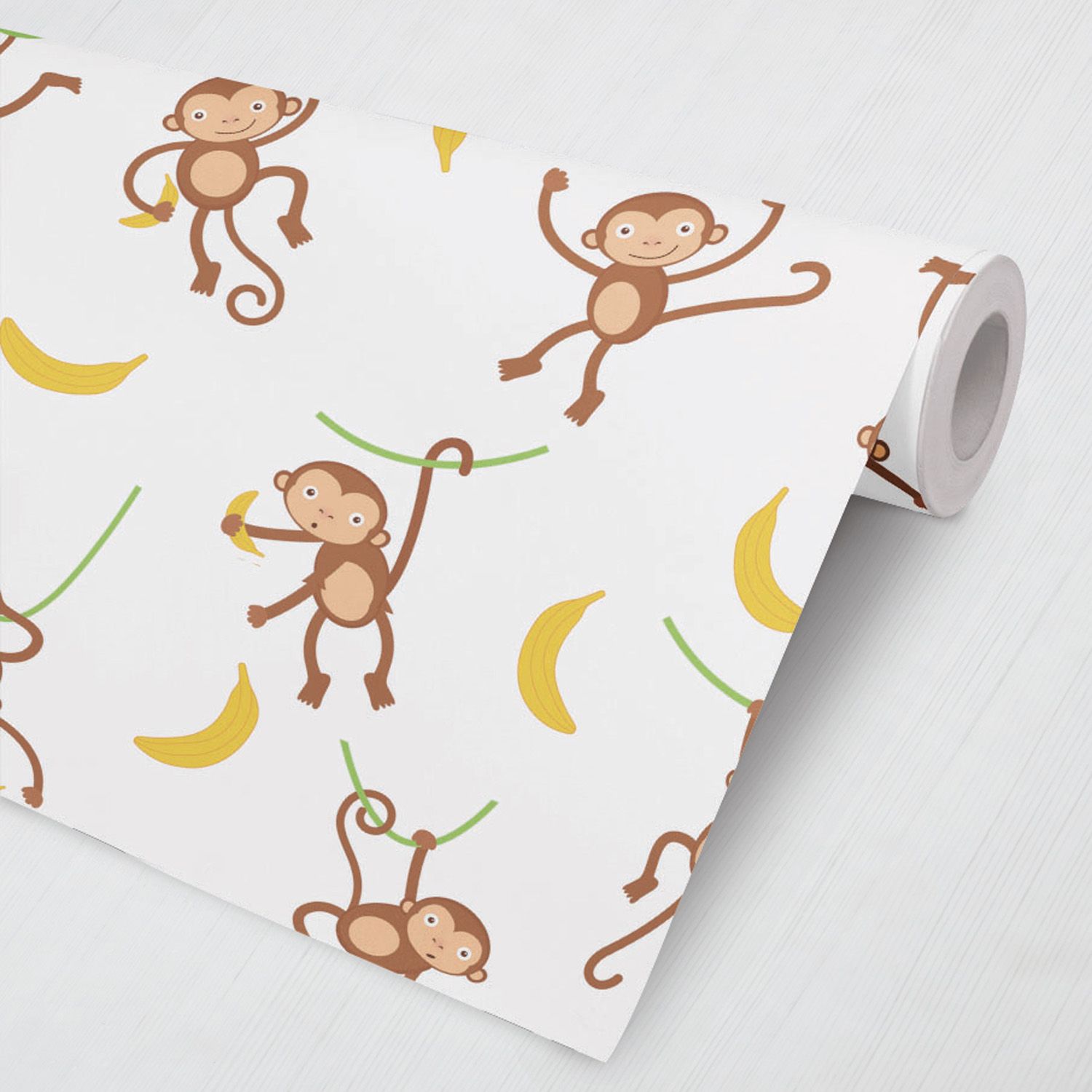 Papel de Parede Macaco Bananinha 3M