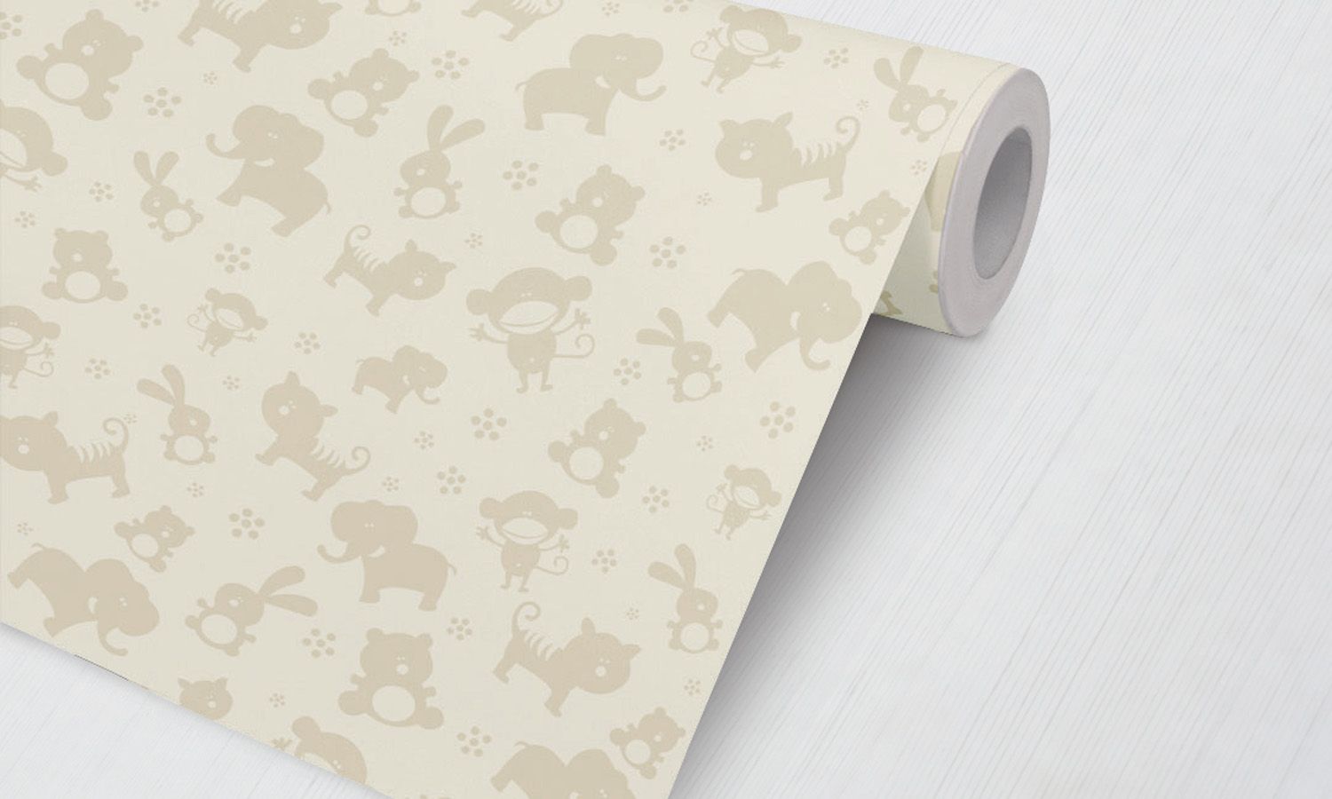Papel de Parede Floresta Baby Bege 3M
