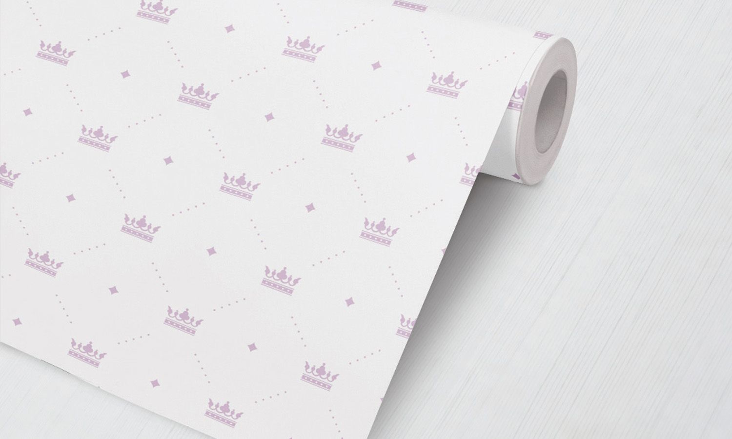 Papel de Parede Coroas e Losangos Bege 3M