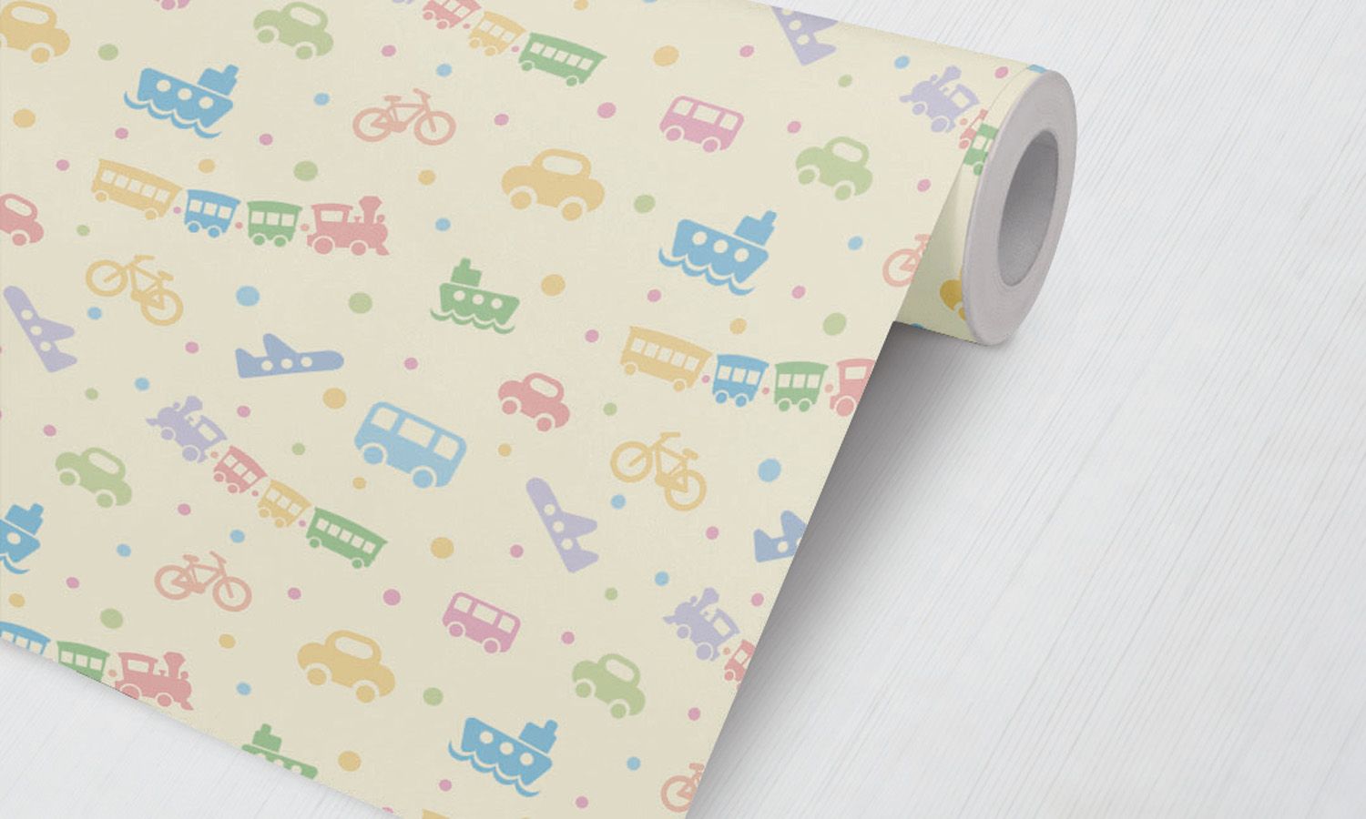 Papel de Parede Meios de Transporte Colorido 3M