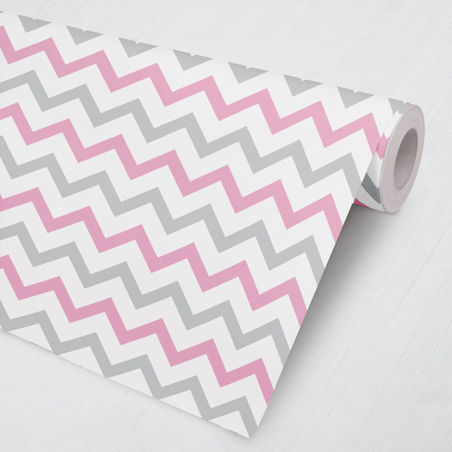 Papel de Parede Chevron Amarelo e Verde 3M