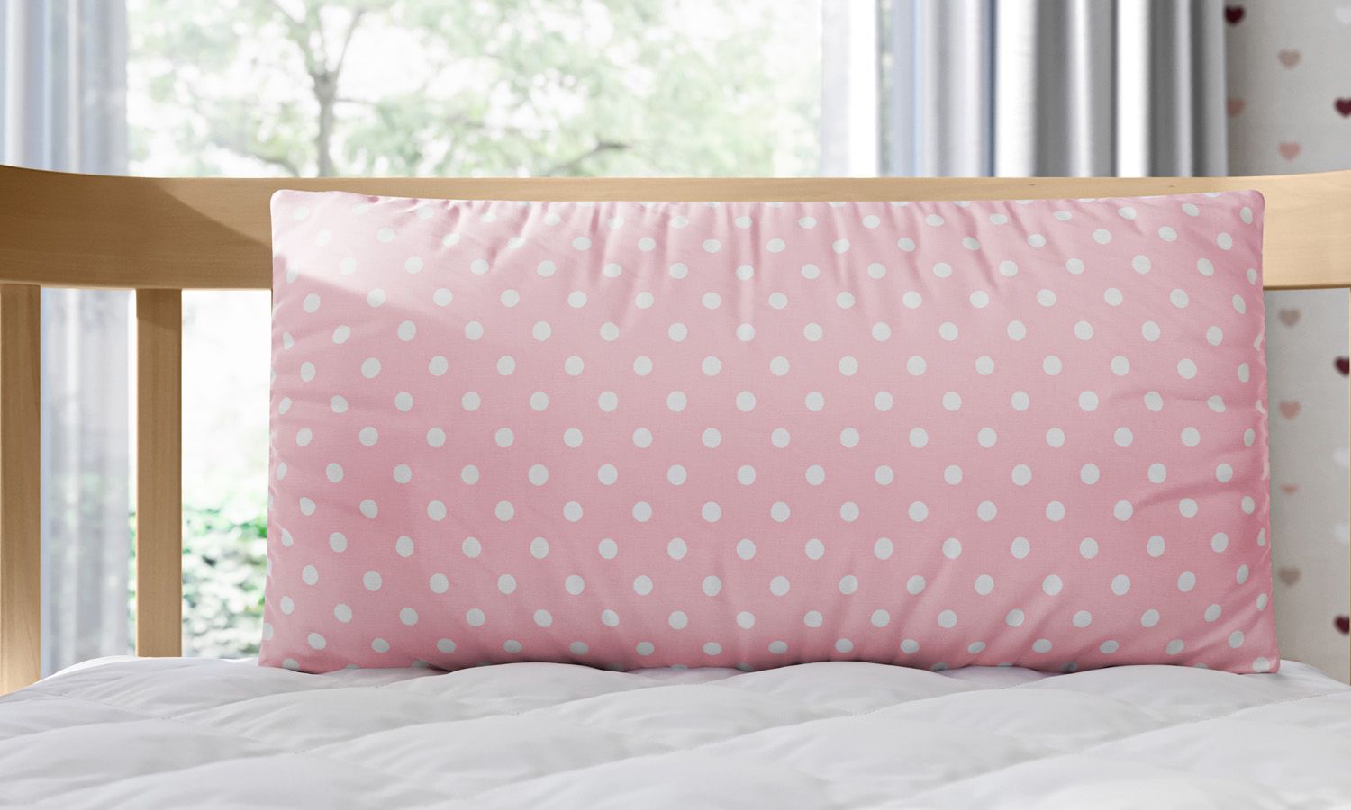 Kit Mini Berço Trança Poá Cinza e Rosa