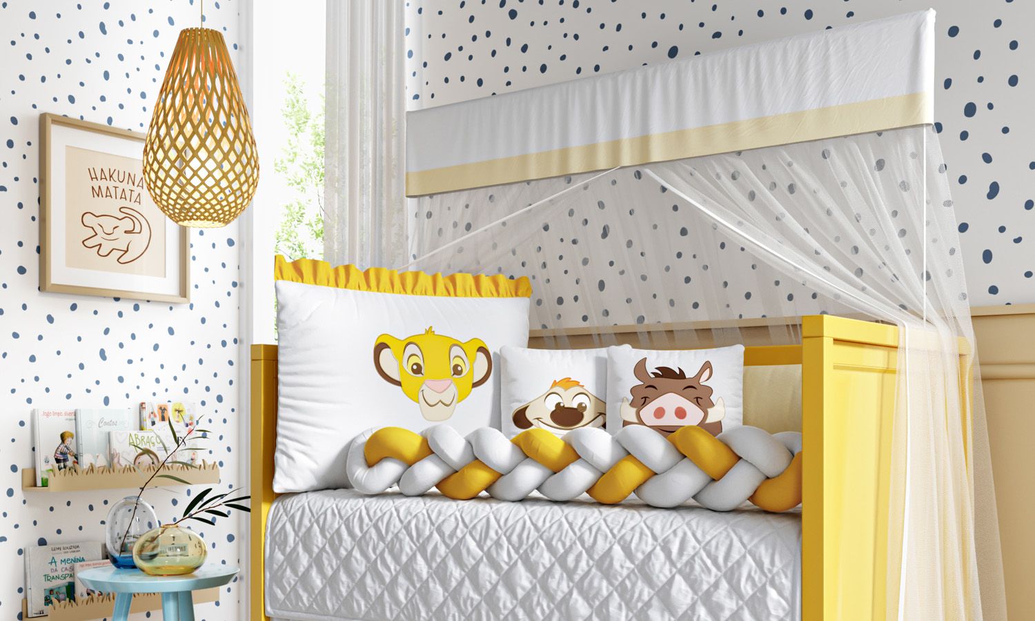 Kit Berço Trança Simba O Rei Leão