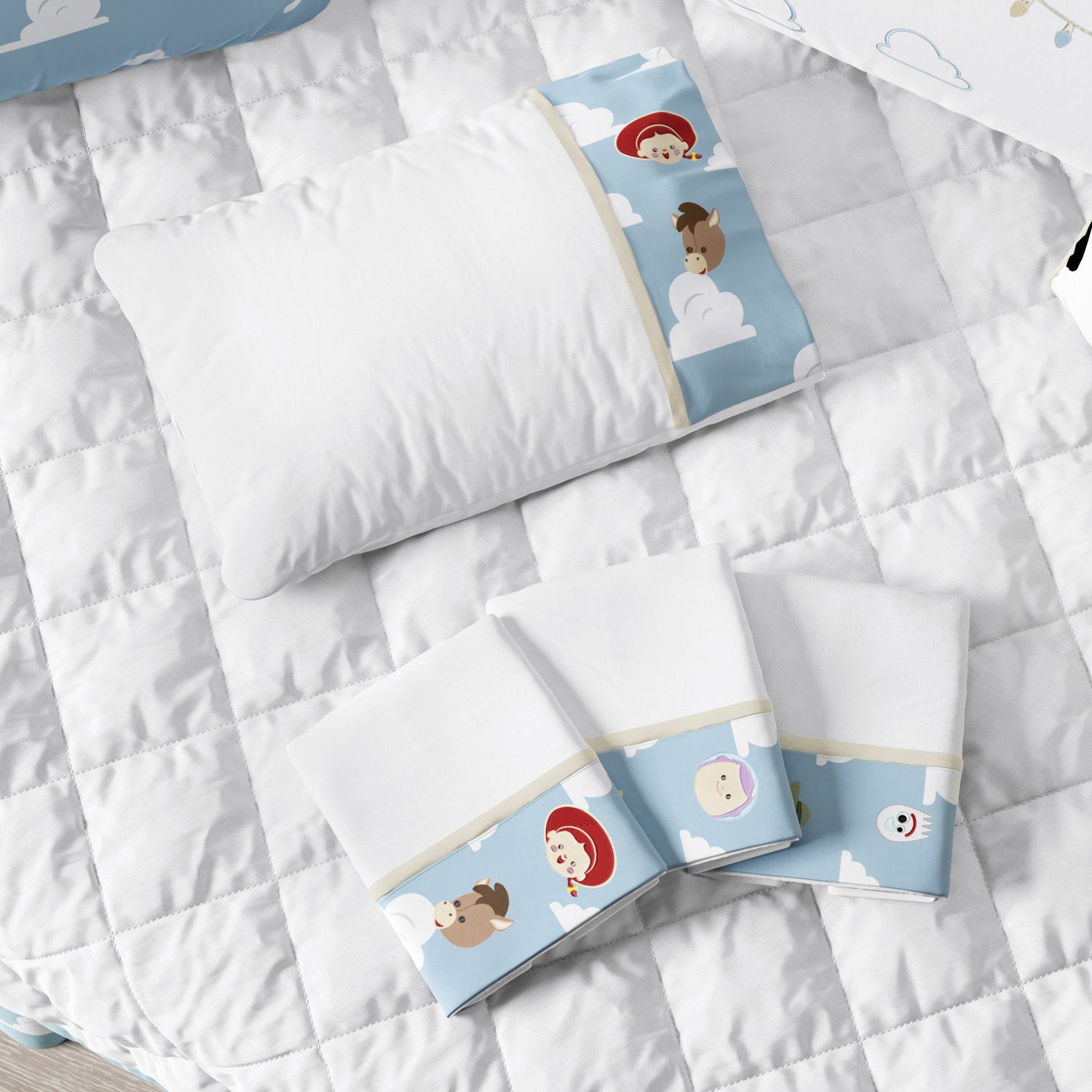 Jogo de Fronhas Bordadas Toy Story 03 Peças