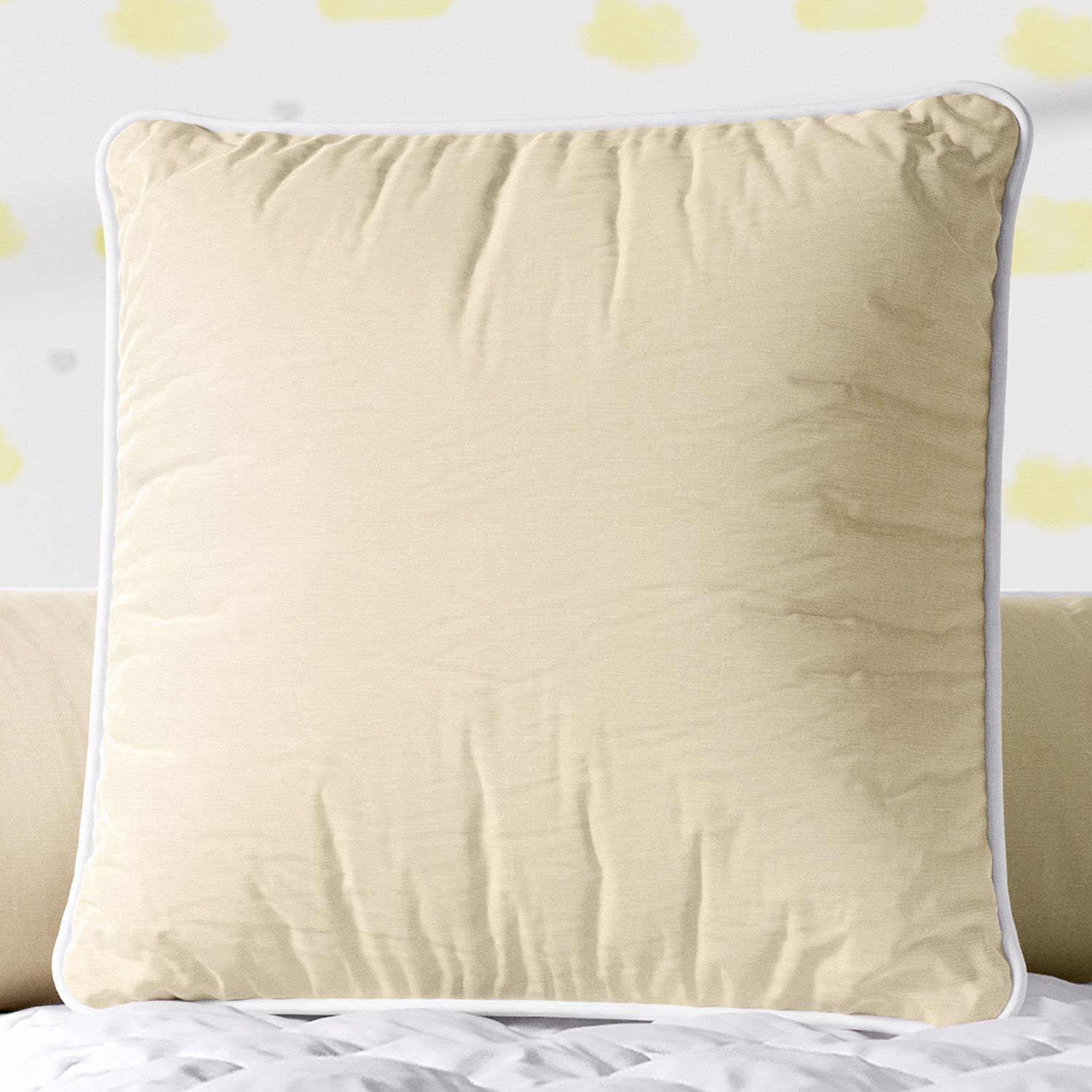 Almofada Quadrada Azul Cordonê 38cm