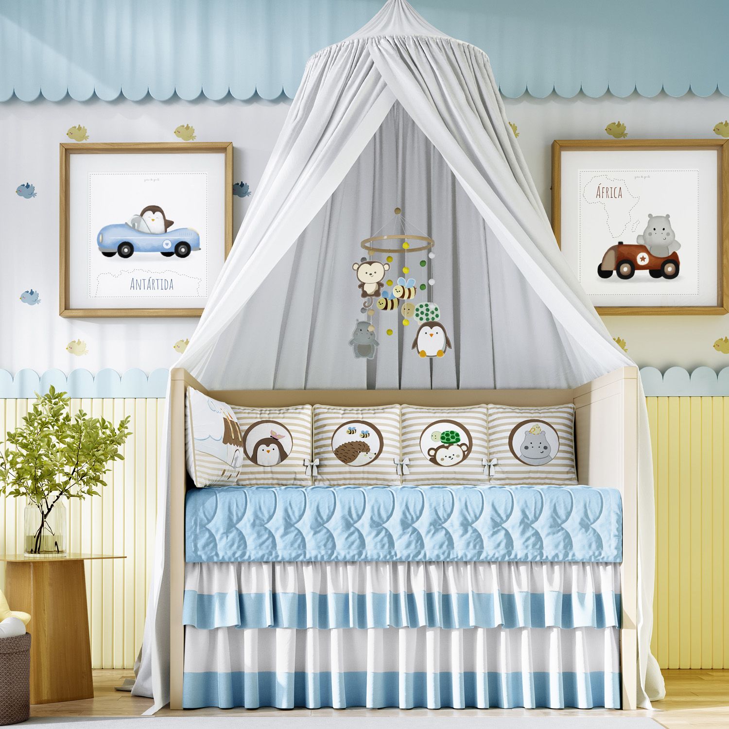 Kit Berço Arca dos Bichinhos