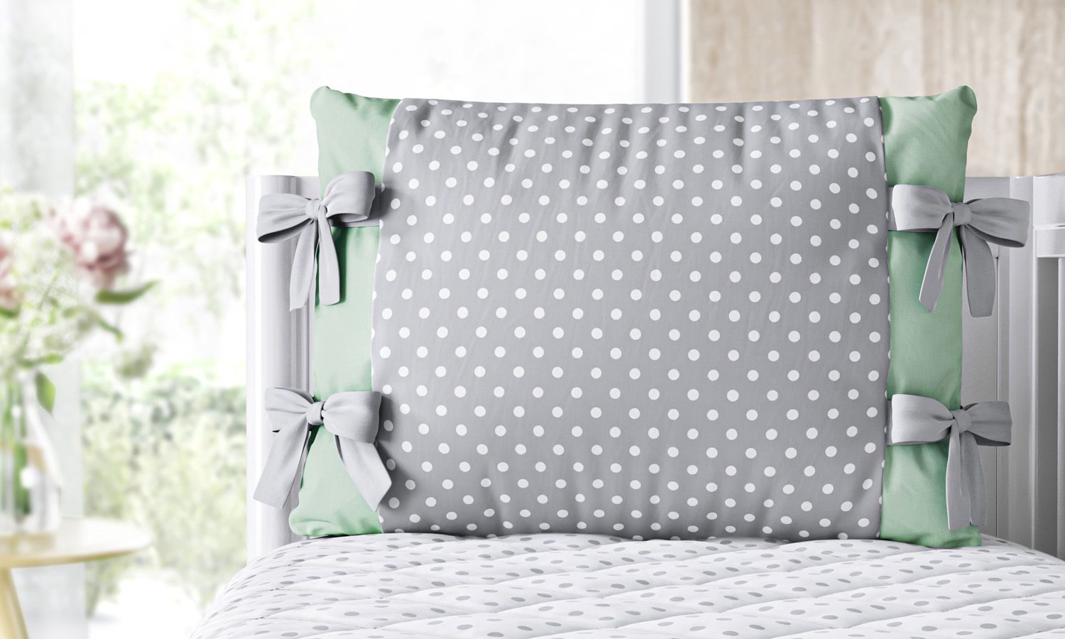 Kit Berço Trança Poá Rosa