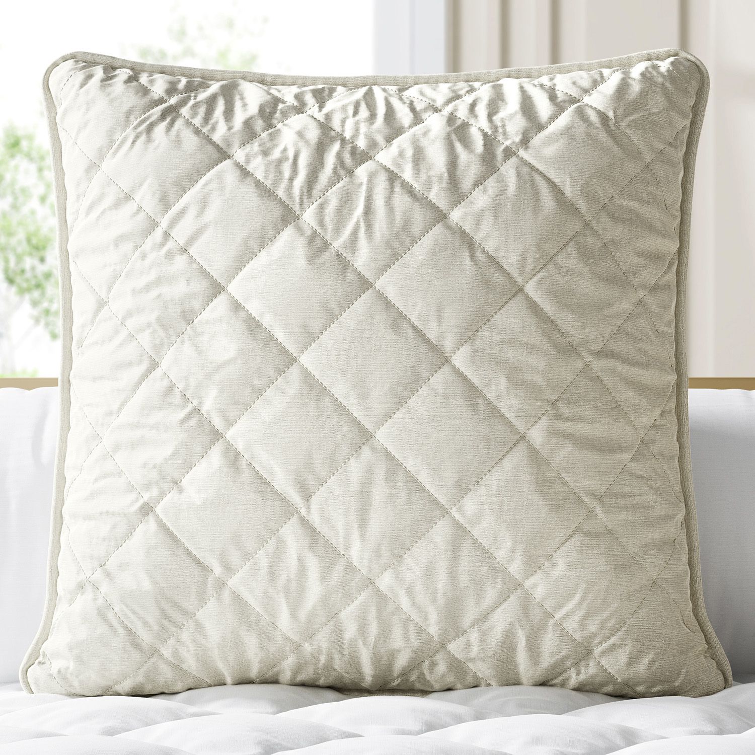 Almofada Quadrada Matelassê Azul Marinho 38cm