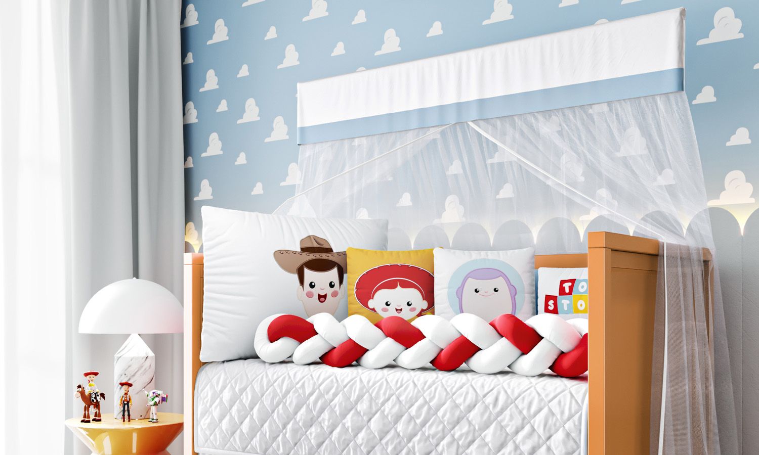 Kit Berço Trança Toy Story