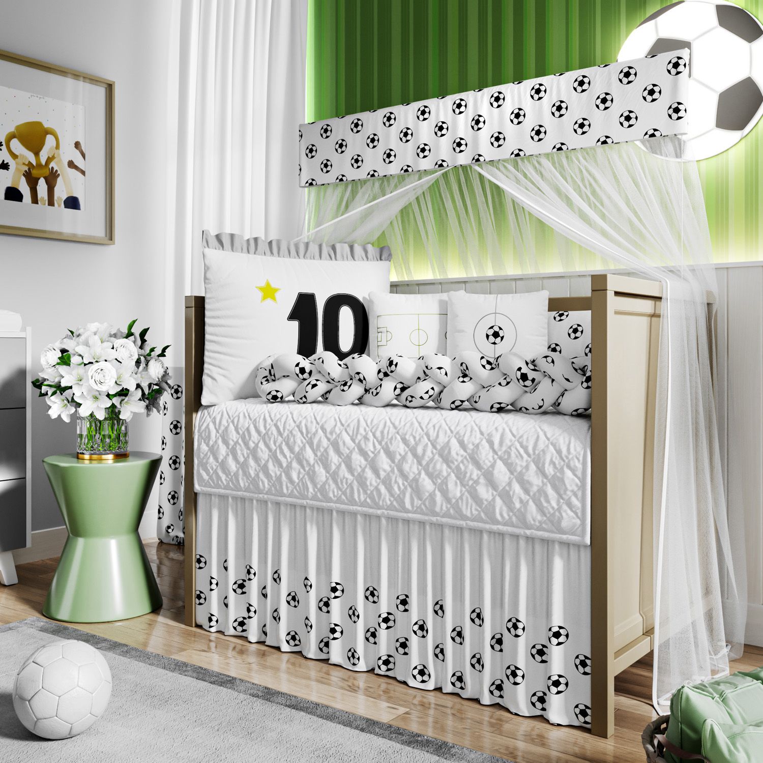 Kit Berço Trança Camisa 10 Futebol