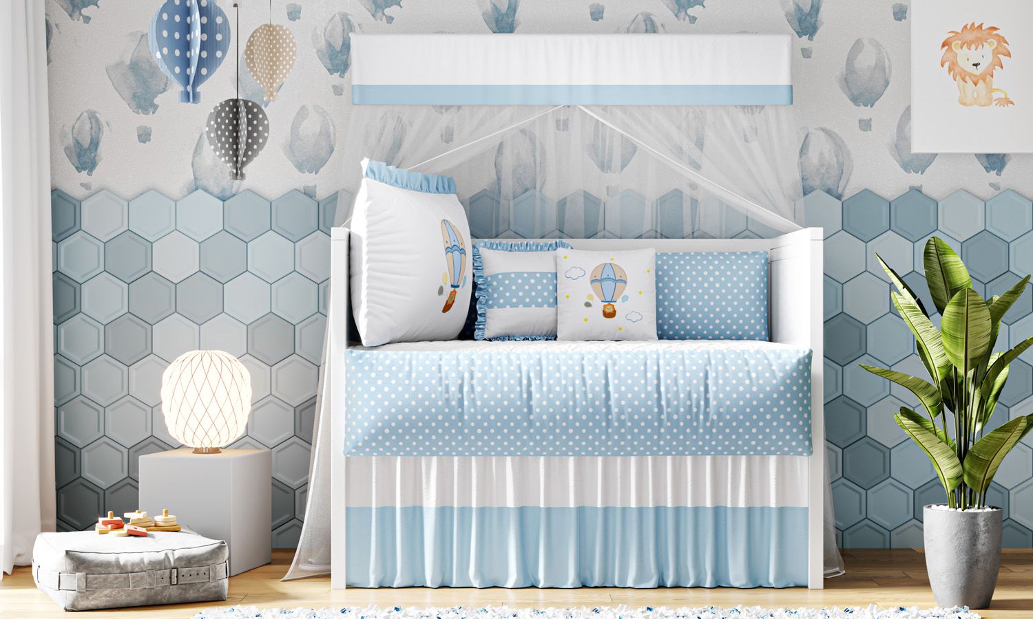 Kit Berço Leãozinho no Balão