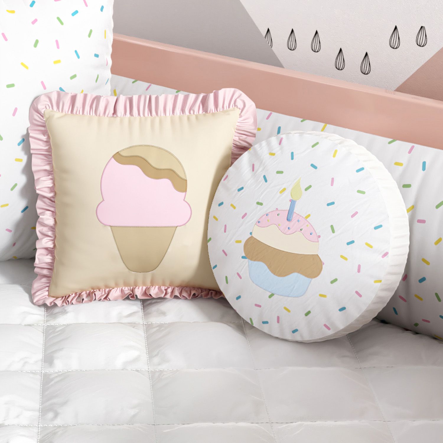 Kit Berço Doce Sonho Rosa