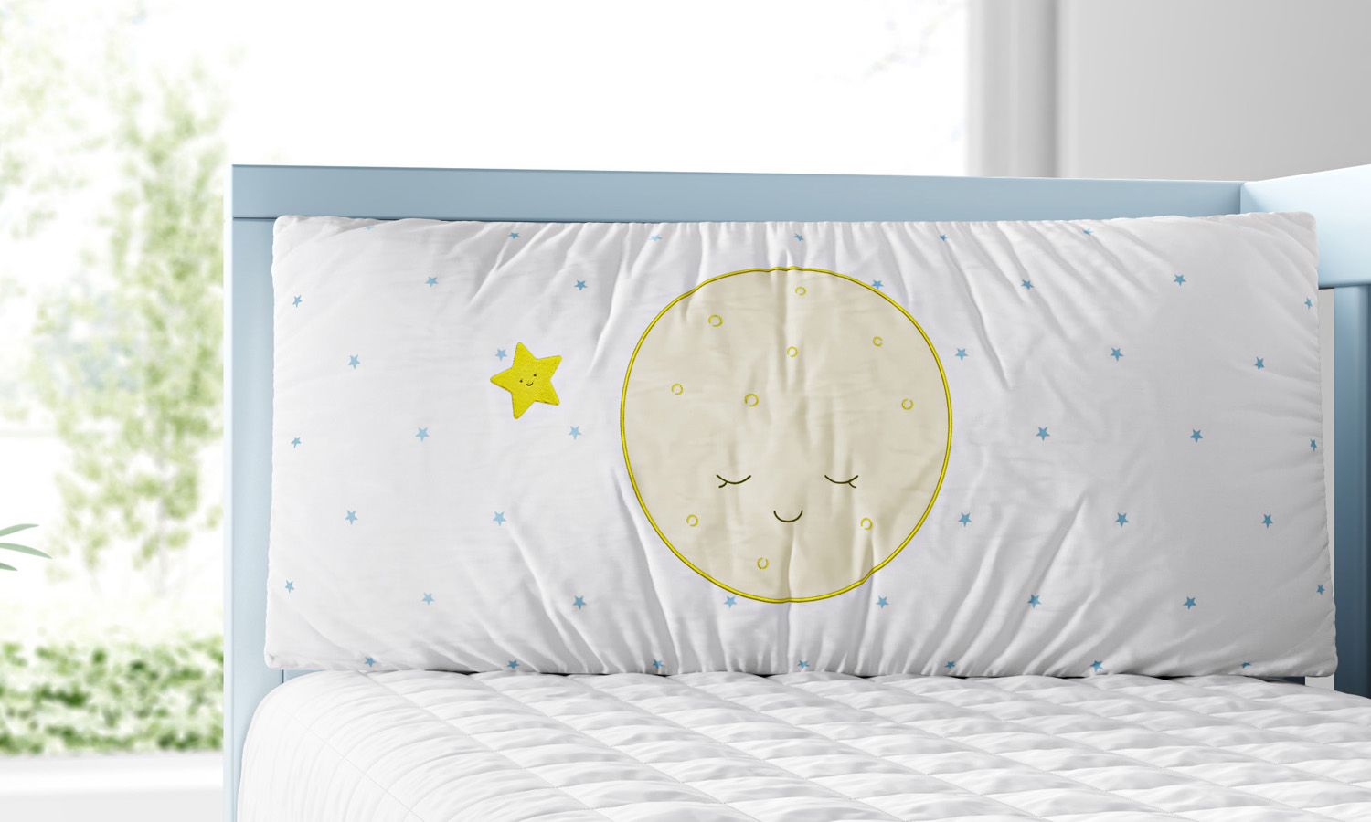 Kit Berço Amiguinhos Céu Amarelo e Cinza