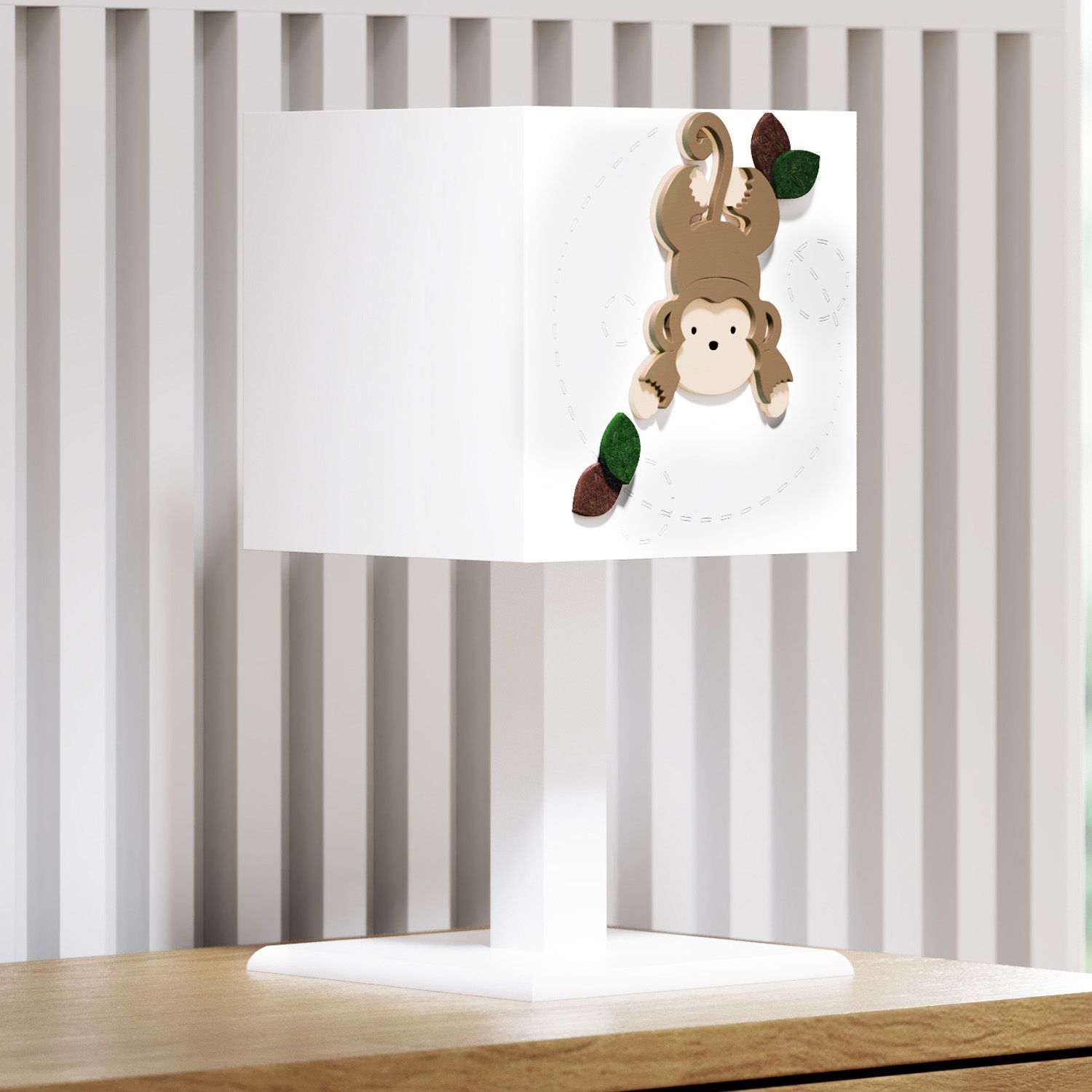 Abajur MDF Macaquinho Safári Baby