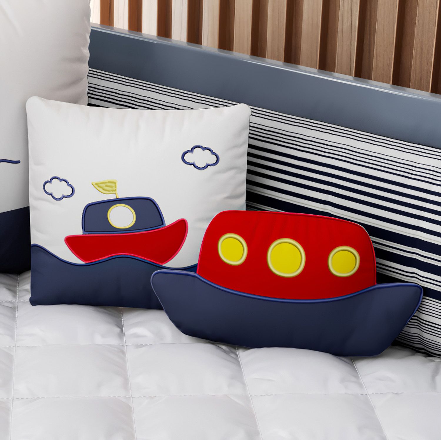 Kit Berço Marinheiro Azul Marinho