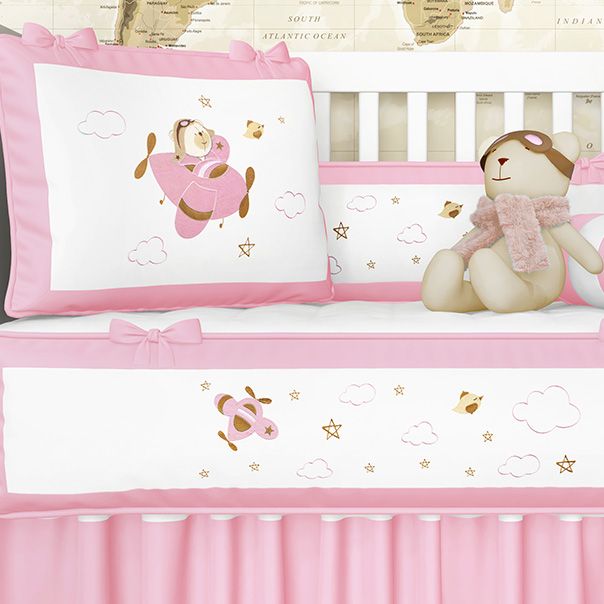 Kit Berço Urso Aviador