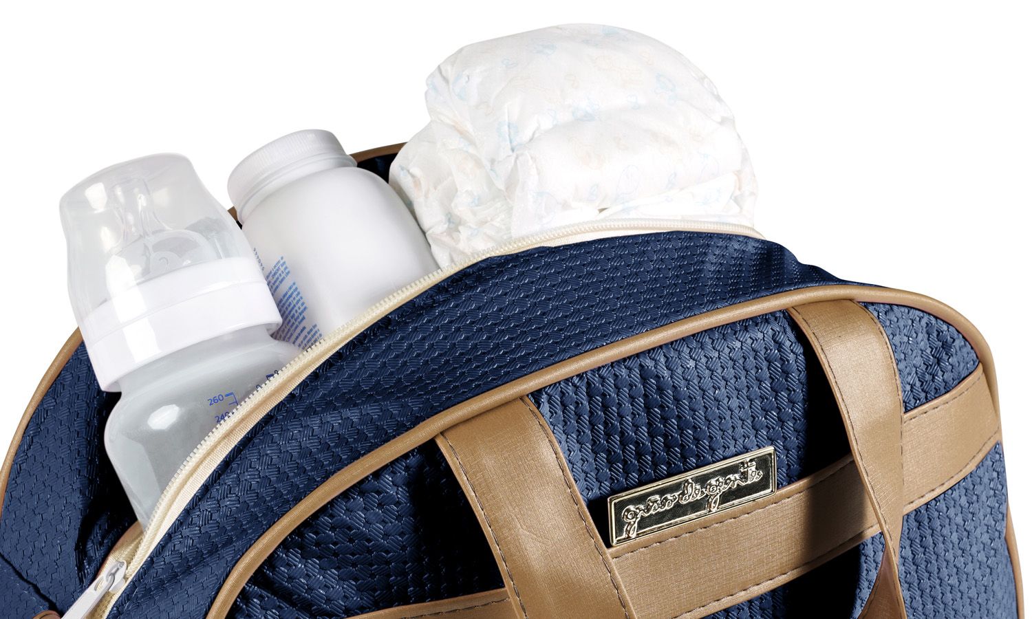 Bolsa Maternidade Nápoles Azul Marinho 35cm