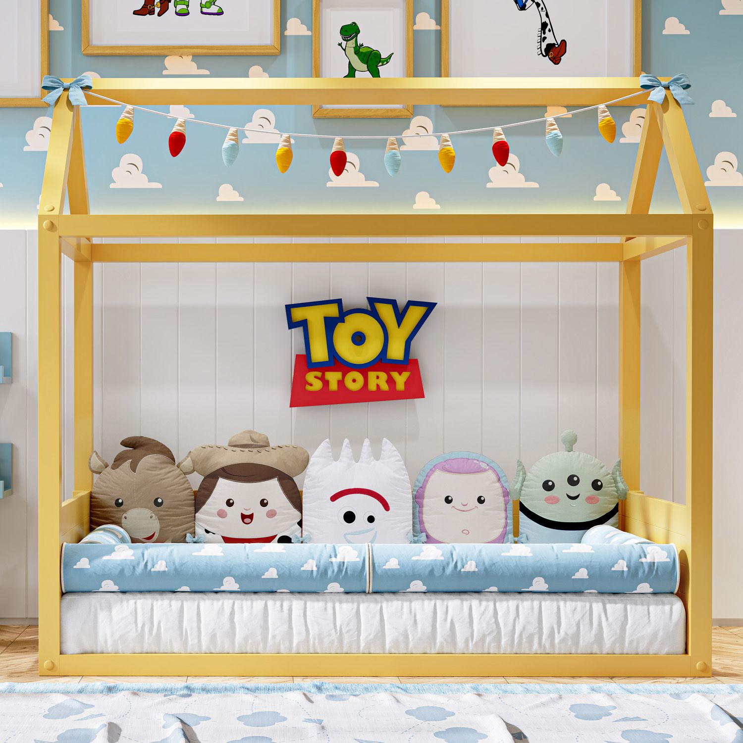 Kit Montessoriano Amiguinhos Toy Story Garfinho, Buzz, Jessie e Woody