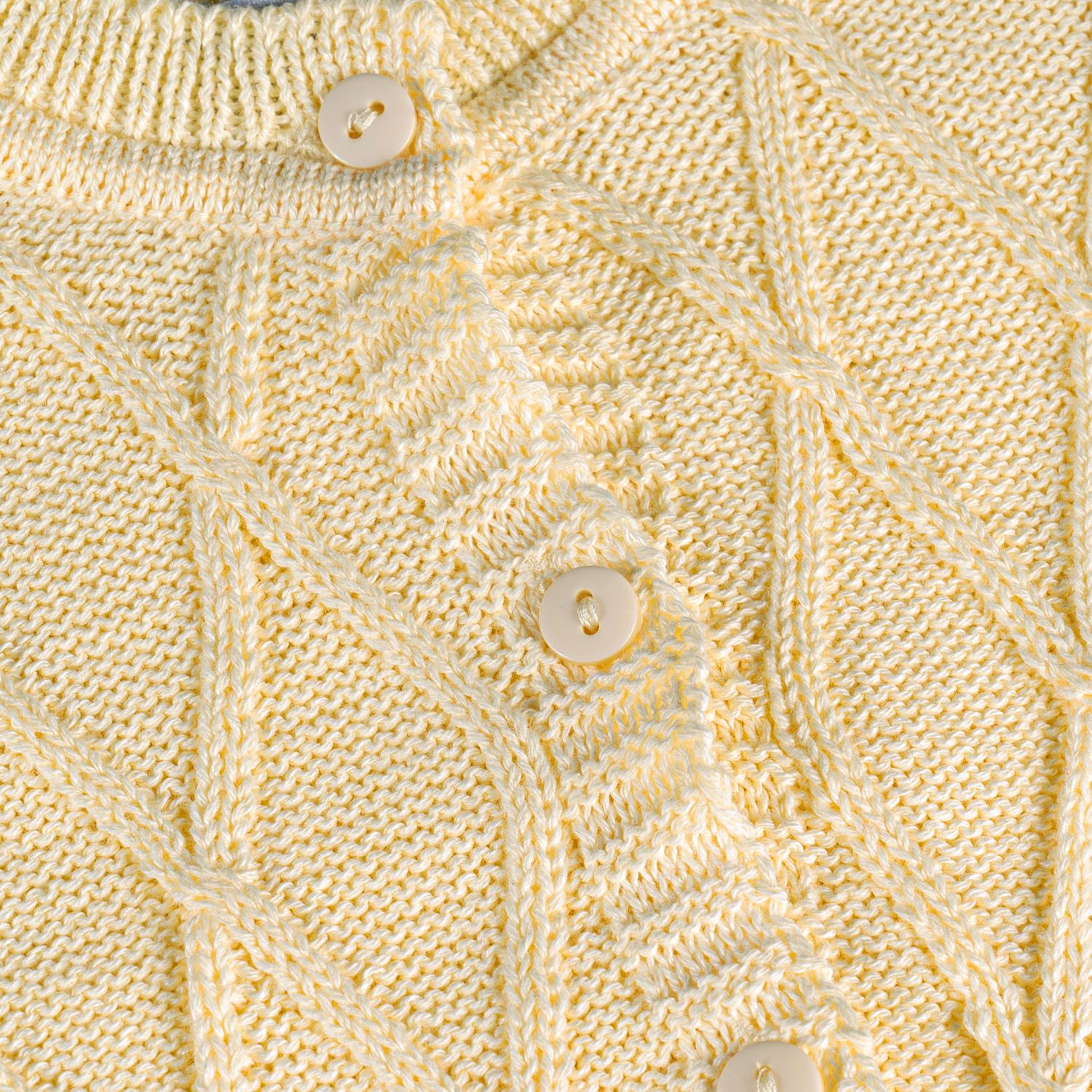 Saída Maternidade Tricot Casaquinho Amarelo Camomila 02 Peças