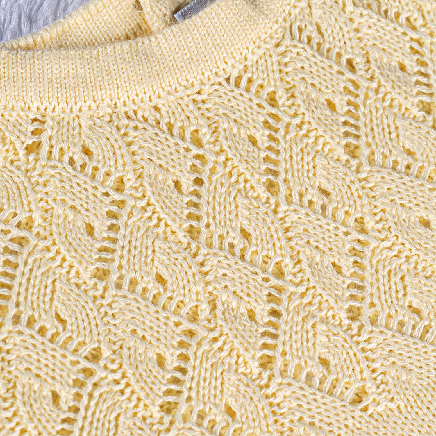 Vestido Tricot com Laços Amarelo Camomila