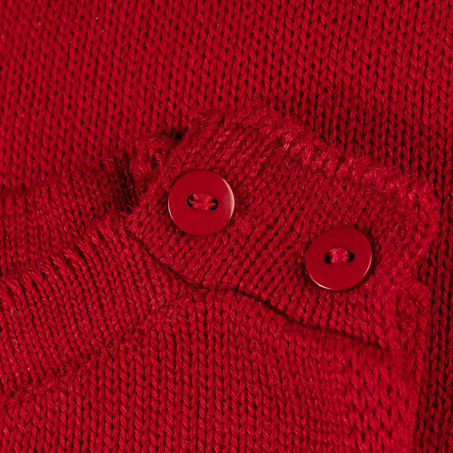 Saída Maternidade Tricot Listra Vermelho e Azul Marinho 03 Peças