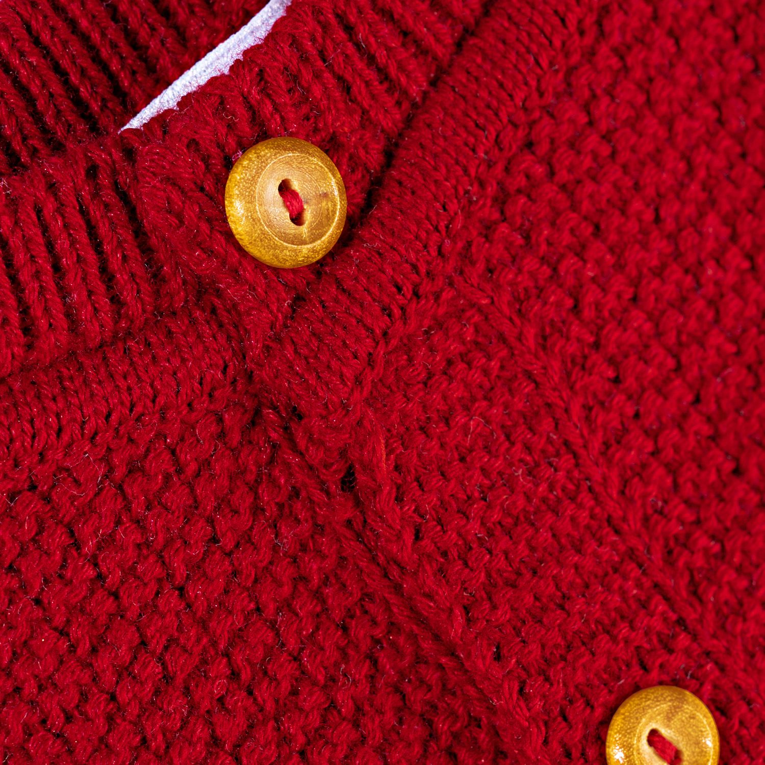 Casaquinho Tricot Clássico Vermelho