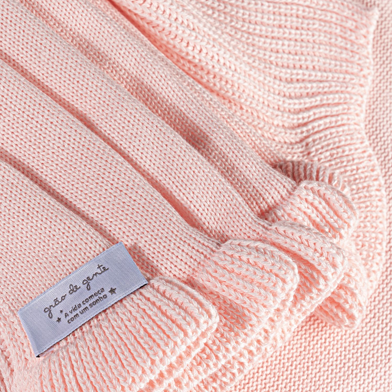 Saída Maternidade Tricot Casaquinho Listrado Rosa 03 Peças