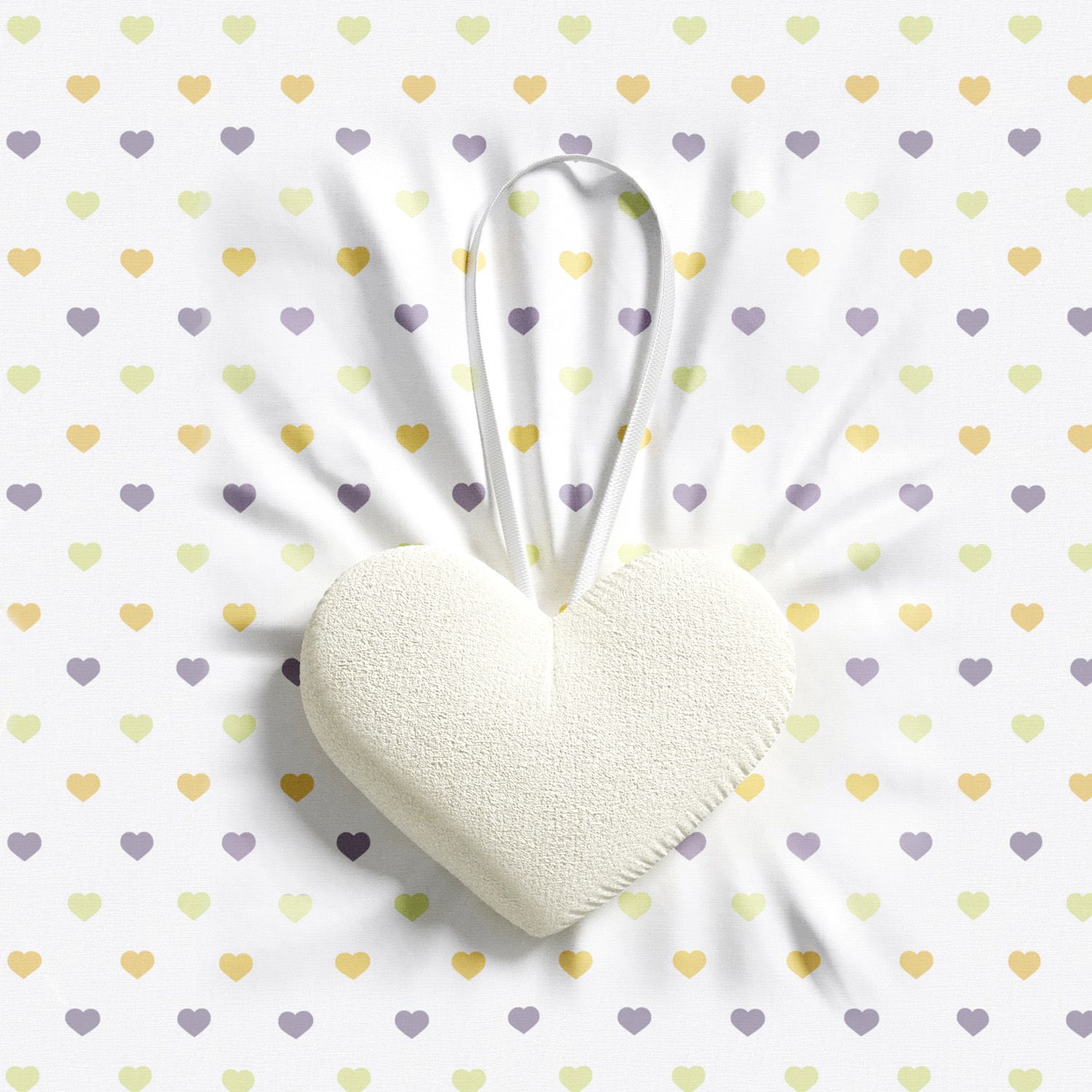 Lembrancinha Maternidade Mon Petit Coração Amarelo