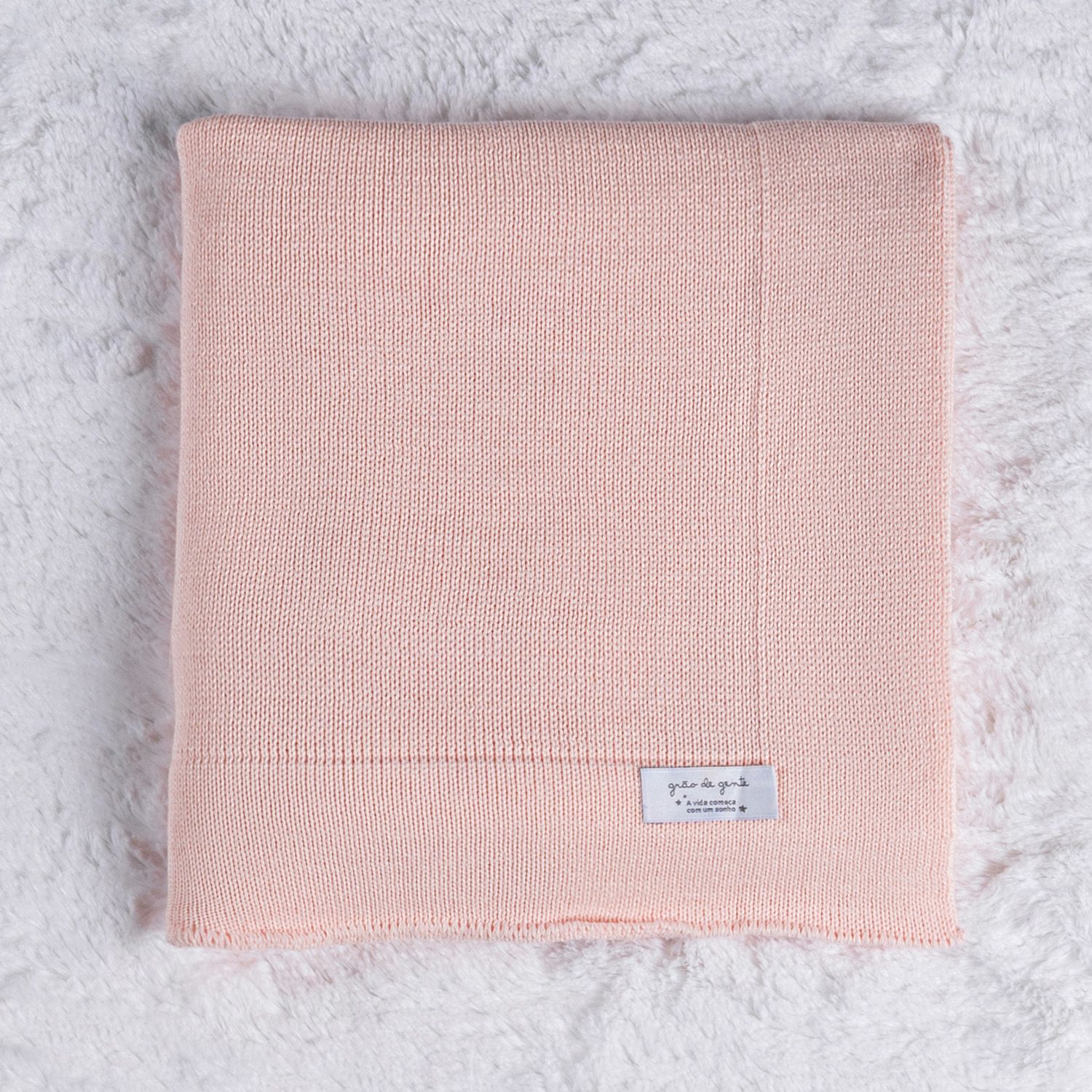 Manta Bebê Tricot Liso Vermelho 80cm