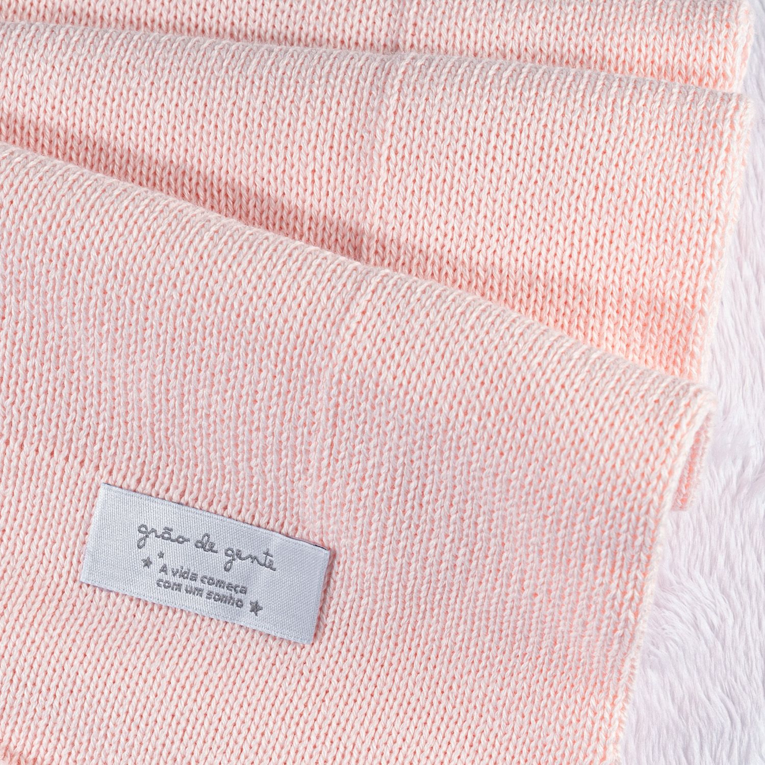 Manta Bebê Tricot Liso Vermelho 80cm