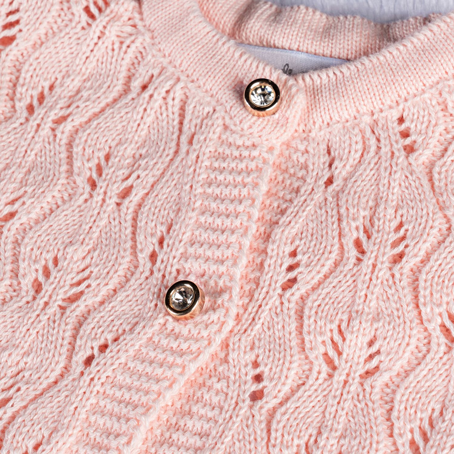 Casaquinho Tricot Vazado Amarelo Camomila