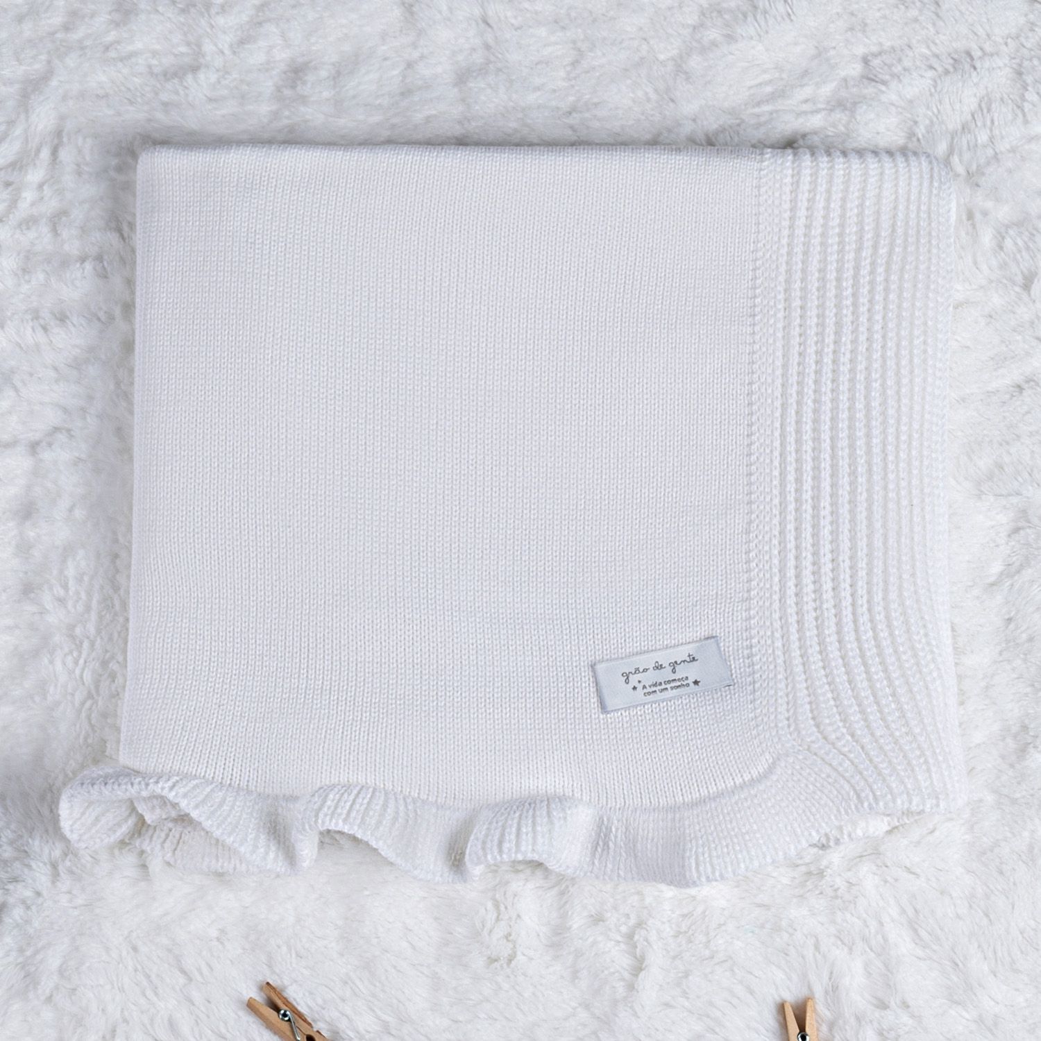 Saída Maternidade Tricot Macacão Azul Topázio 02 Peças