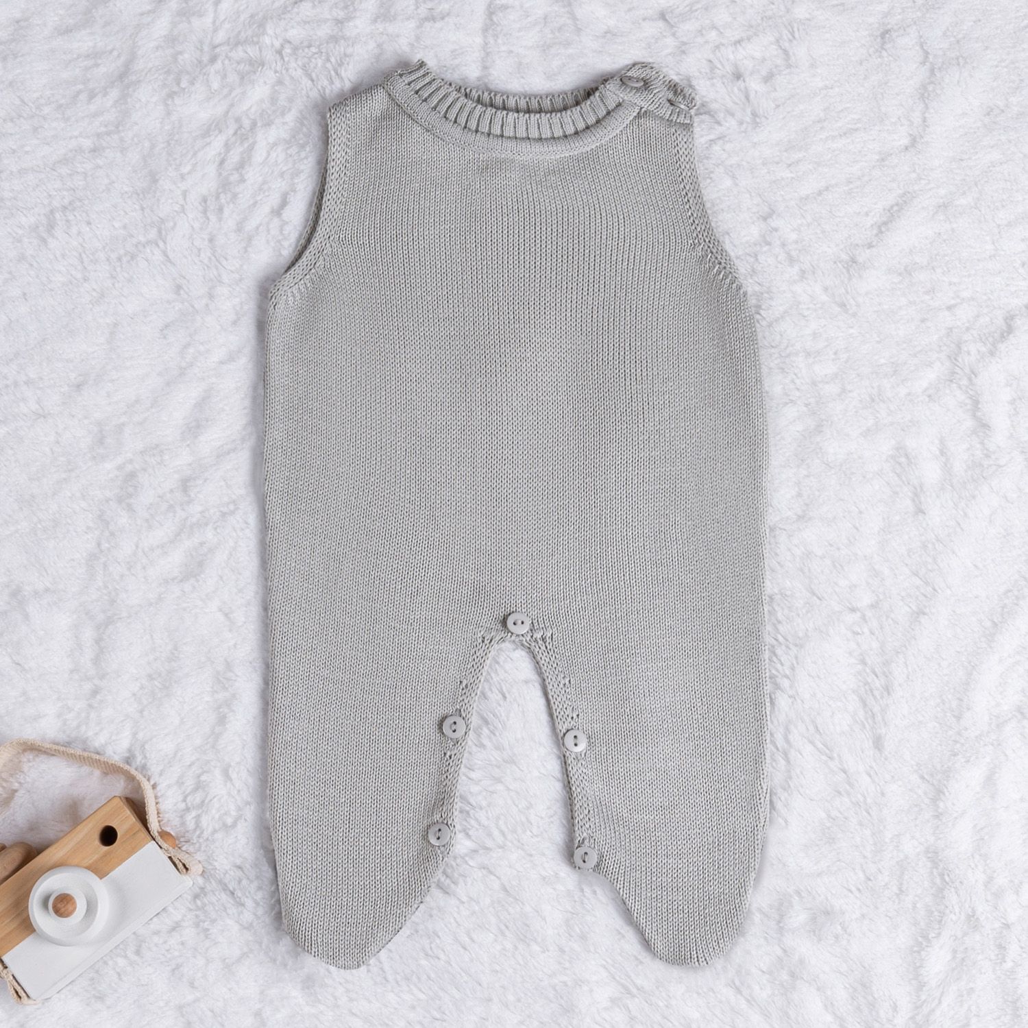 Saída Maternidade Tricot Casaquinho Jacquard Geométrico Cinza, Rosa e Verde