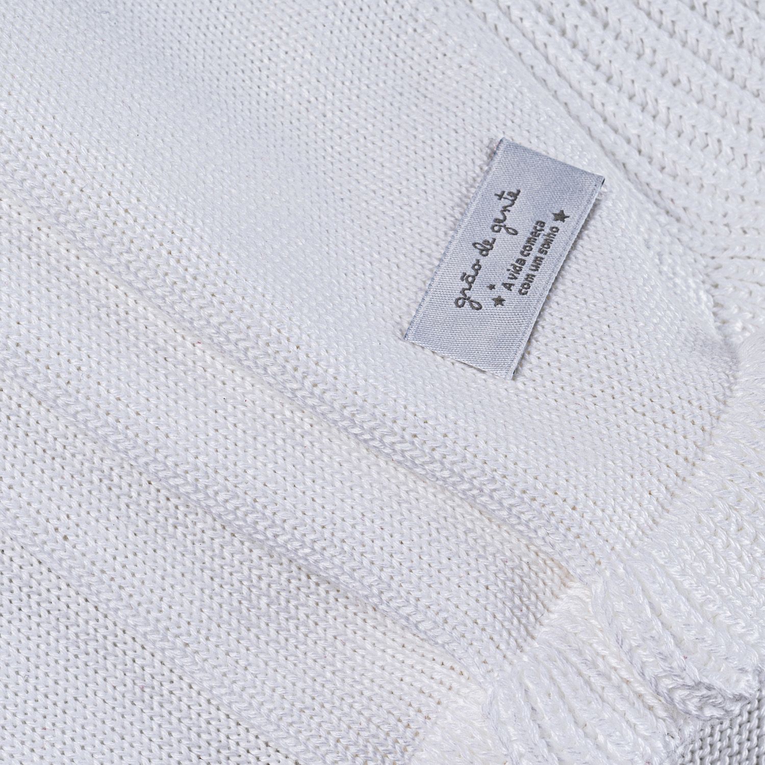 Saída Maternidade Tricot Casaquinho Jacquard Geométrico Cinza, Rosa e Verde