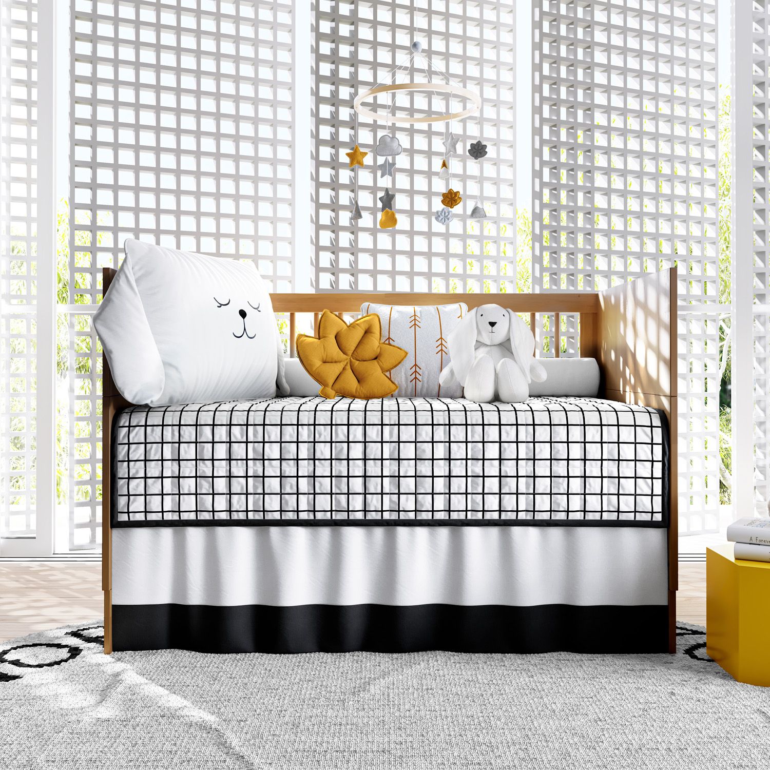 Kit Berço Luli Preto e Branco