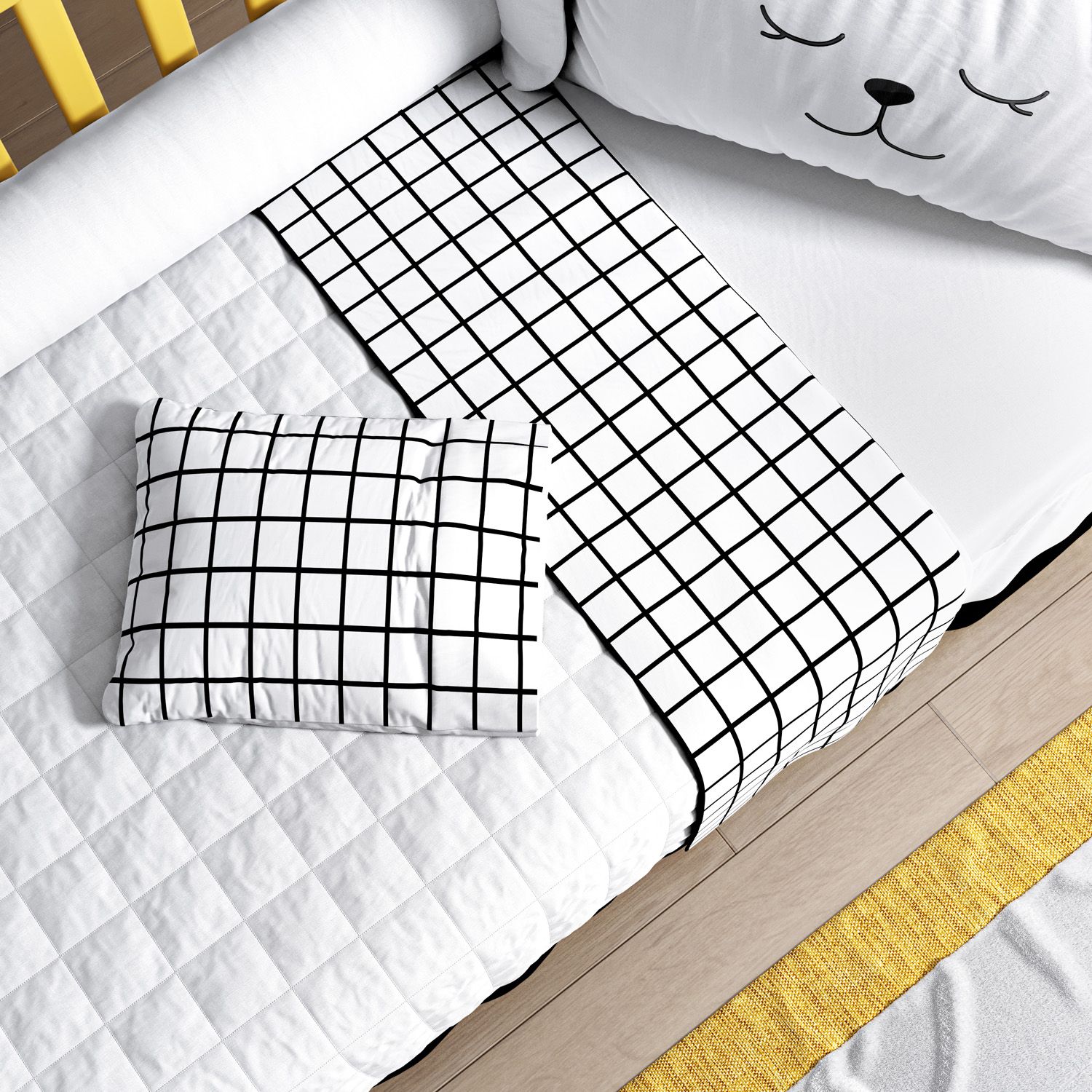 Kit Berço Luli Preto e Branco