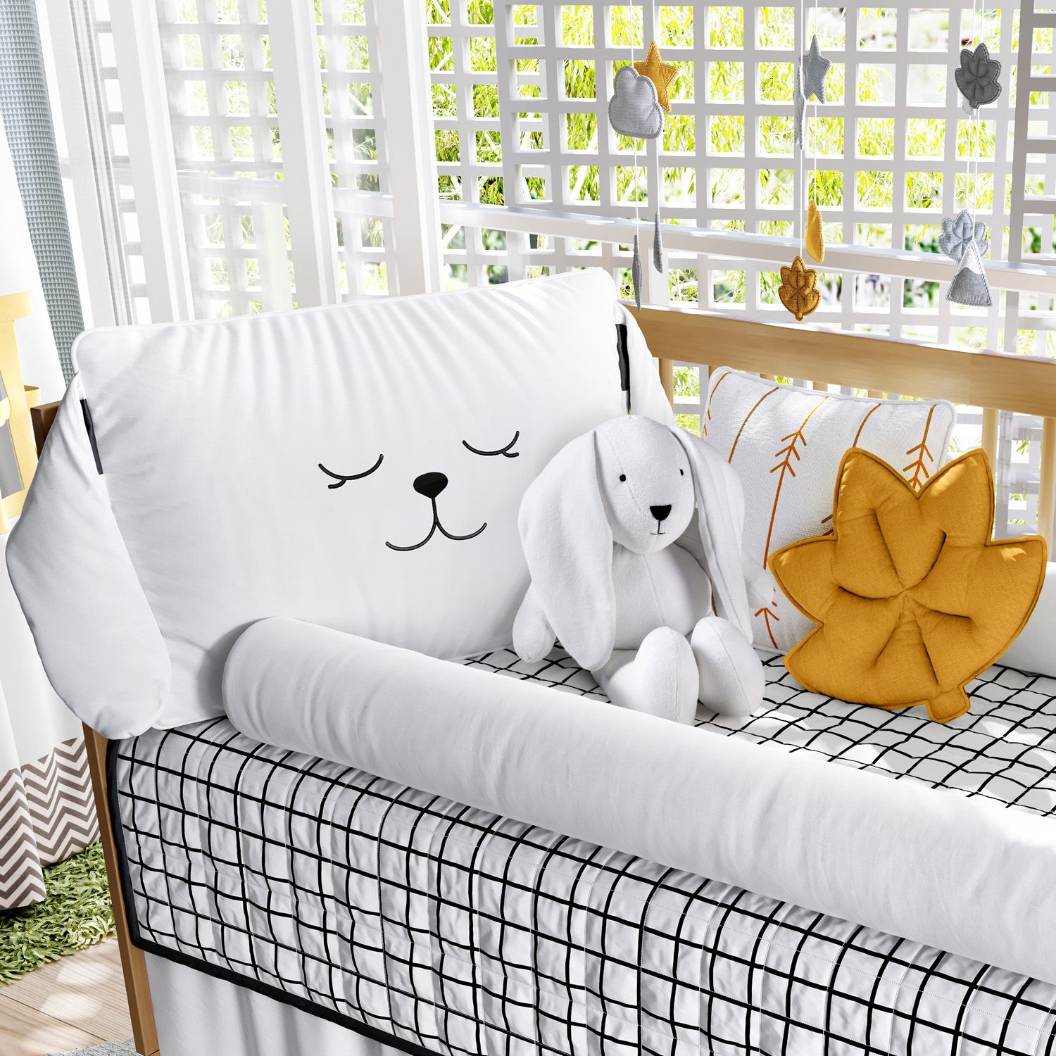 Kit Berço Luli Preto e Branco