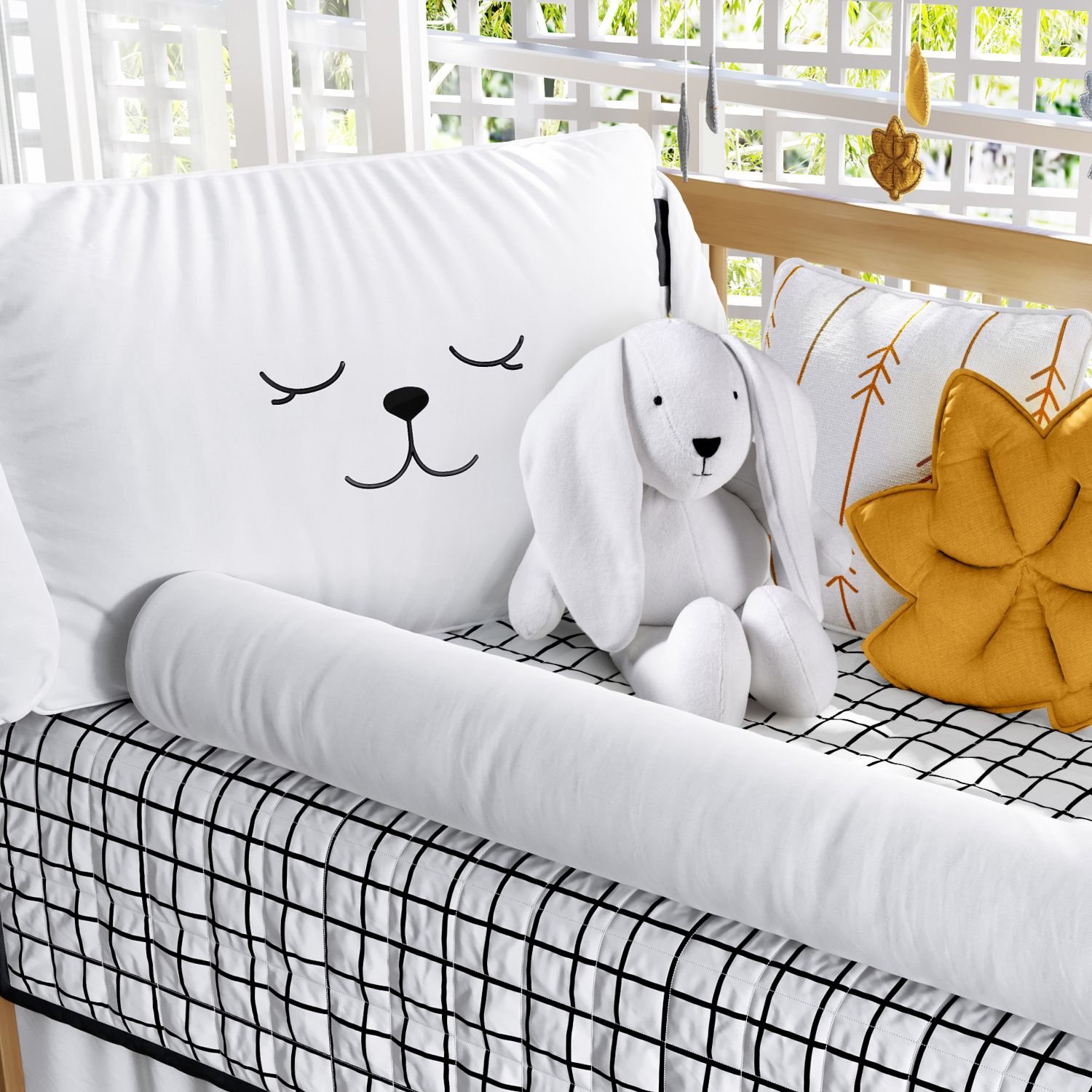 Kit Berço Luli Preto e Branco